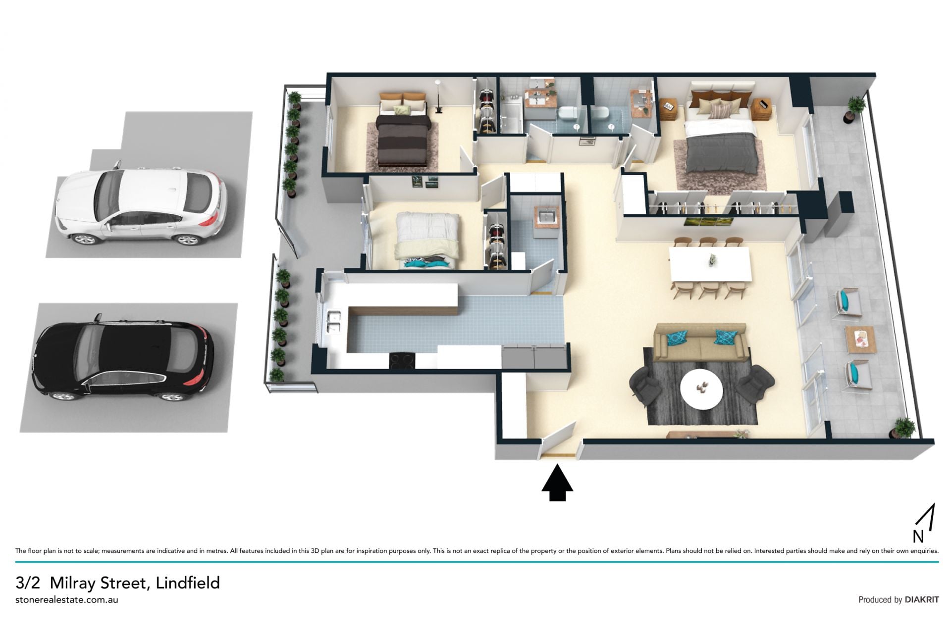 Elegant ground floor apartment in secure complex