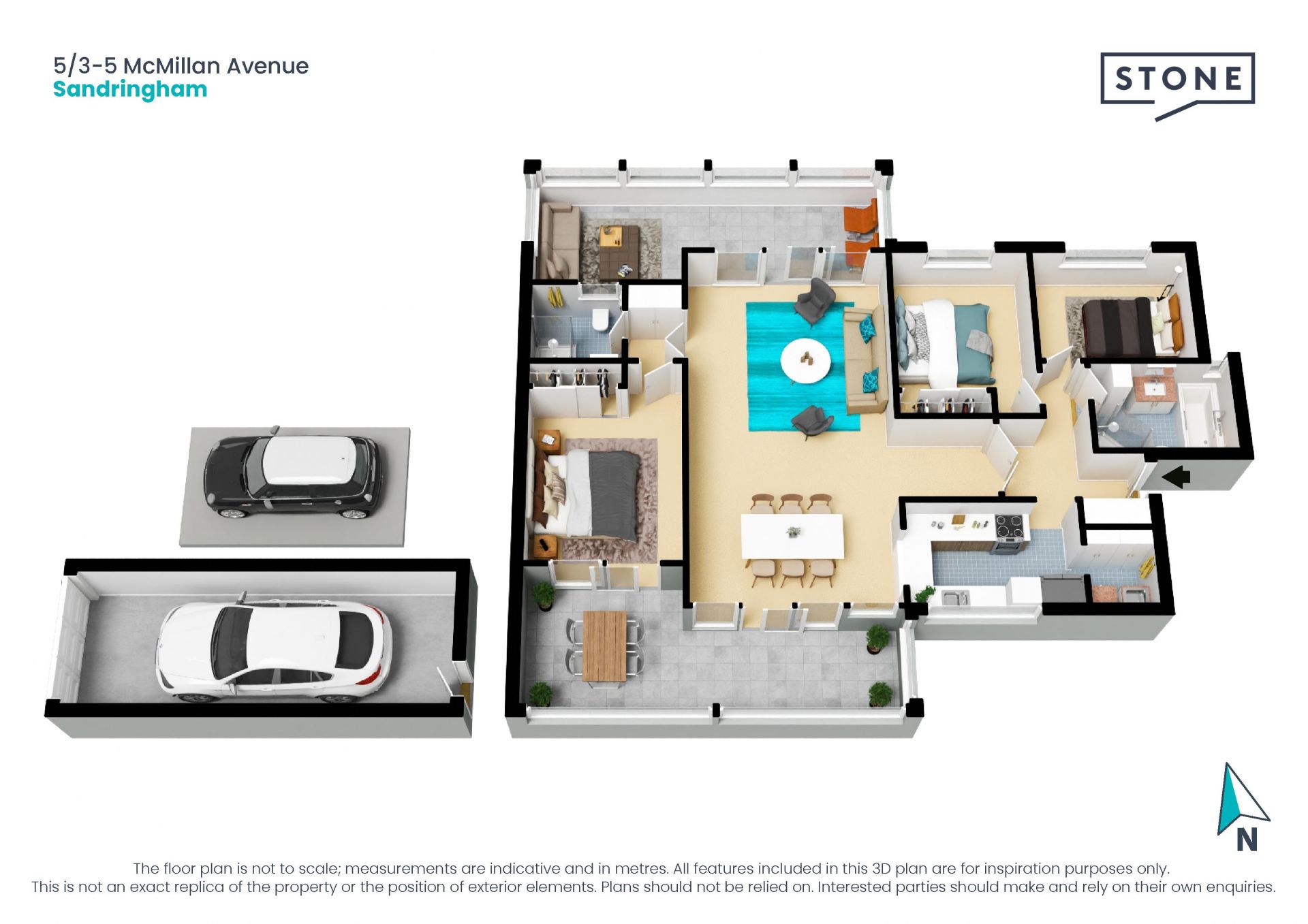 Expansive beachside apartment with untapped possibilities