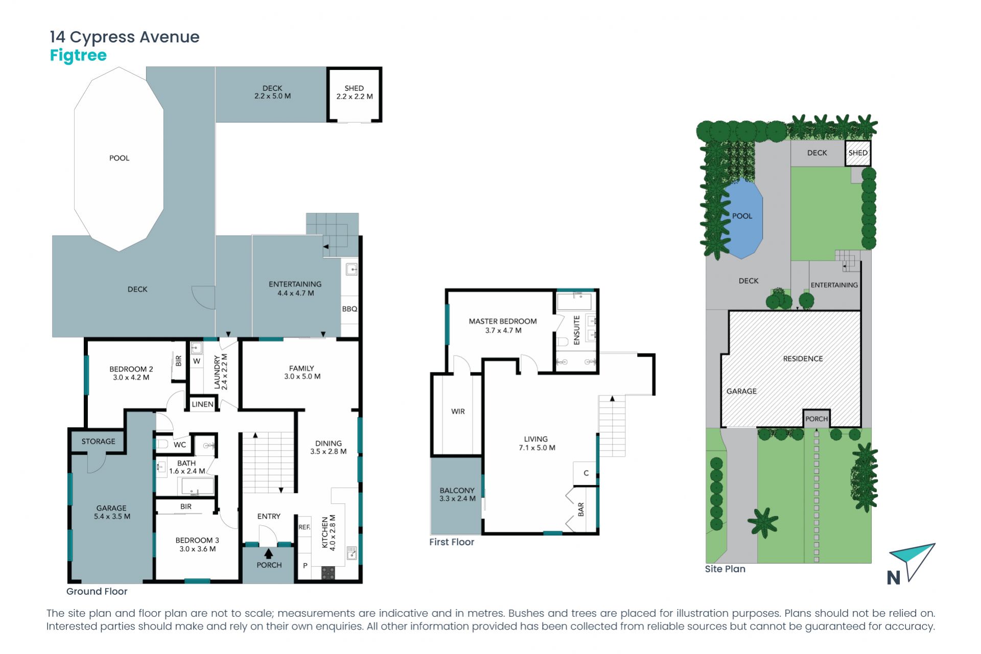 Private family retreat enjoying leafy outlooks
