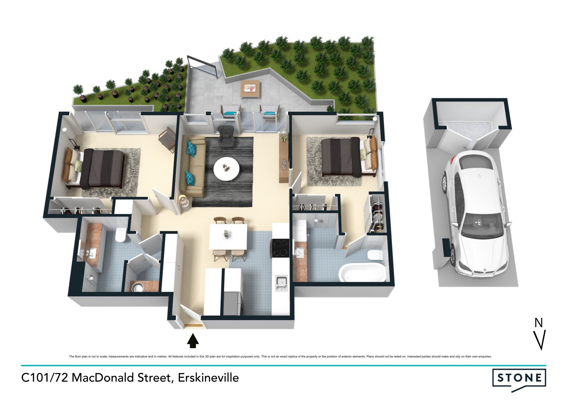 Smart style in an Eve courtyard apartment