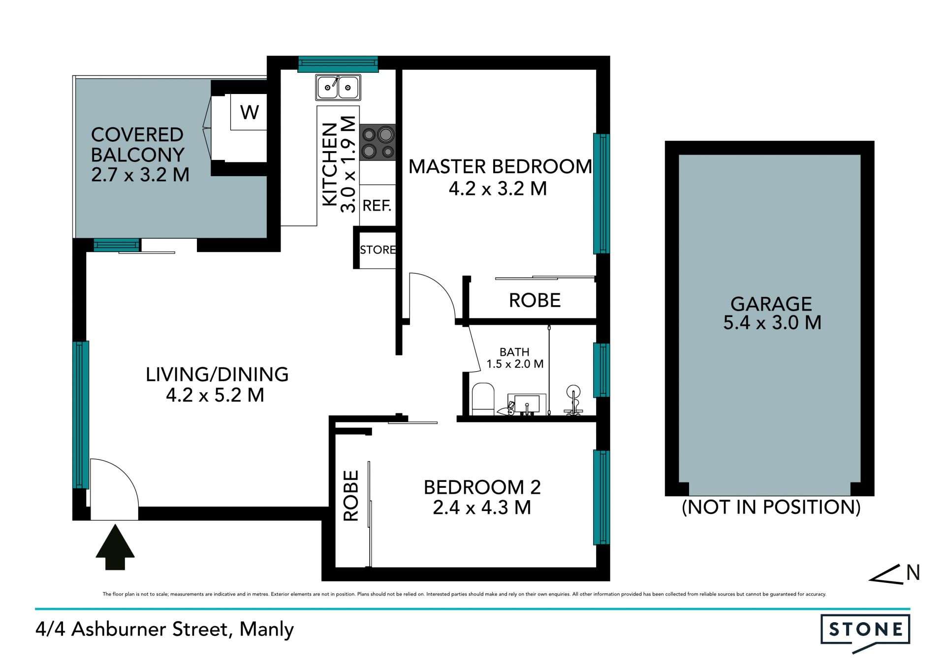 Light filled apartment in the heart of Manly