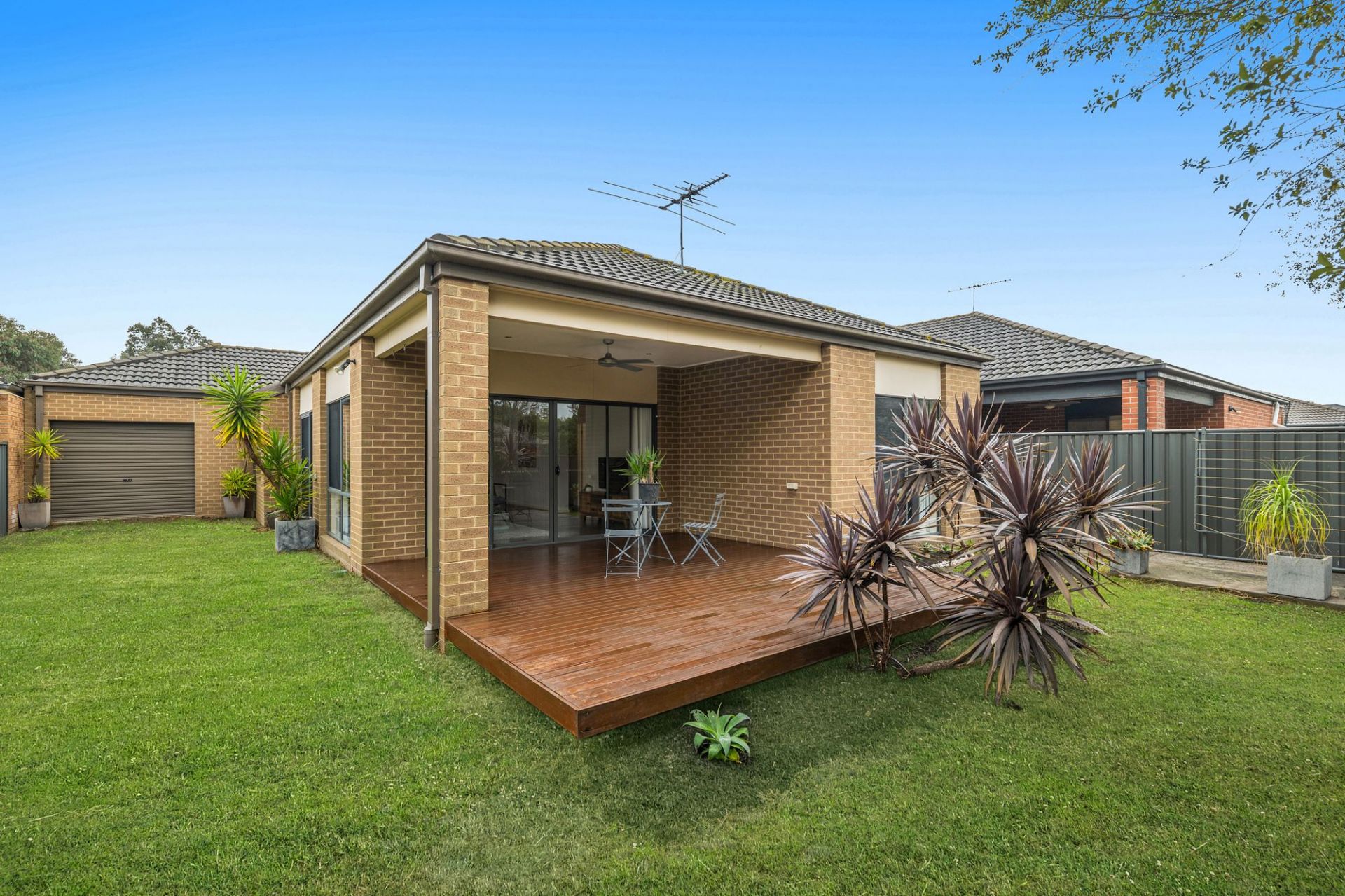 Modern Family Living with a Study, Large Deck, and Generous Backyard