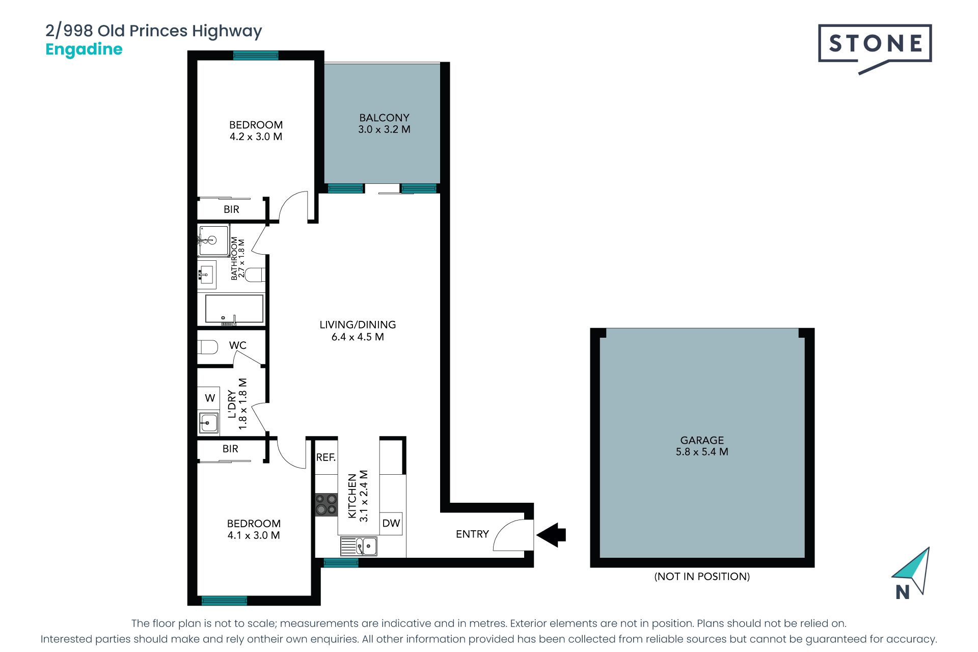 Two bedroom apartment in the heart of Engadine