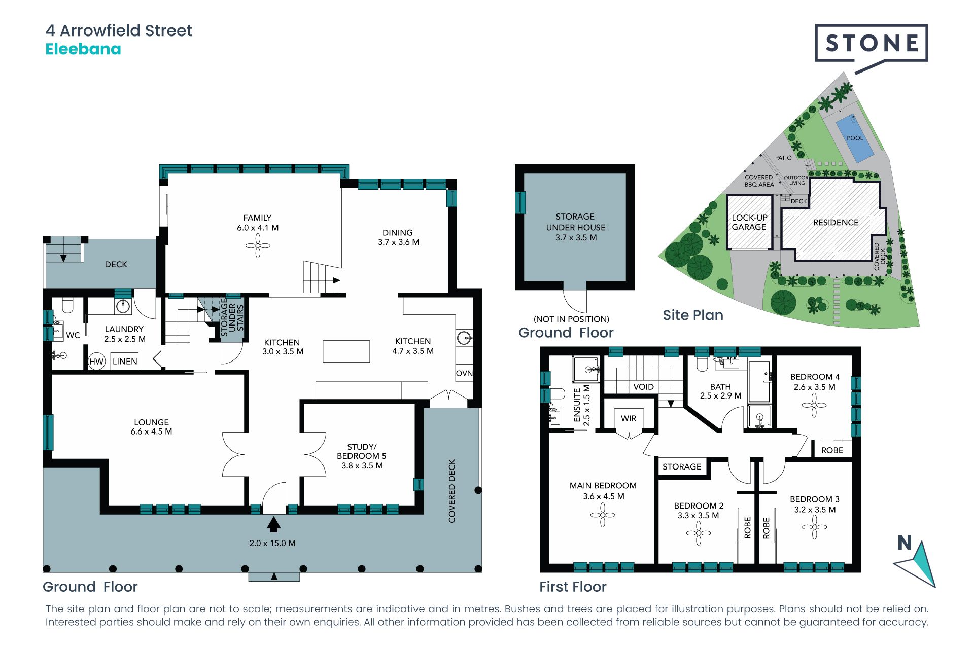 Family living with pool in prime location