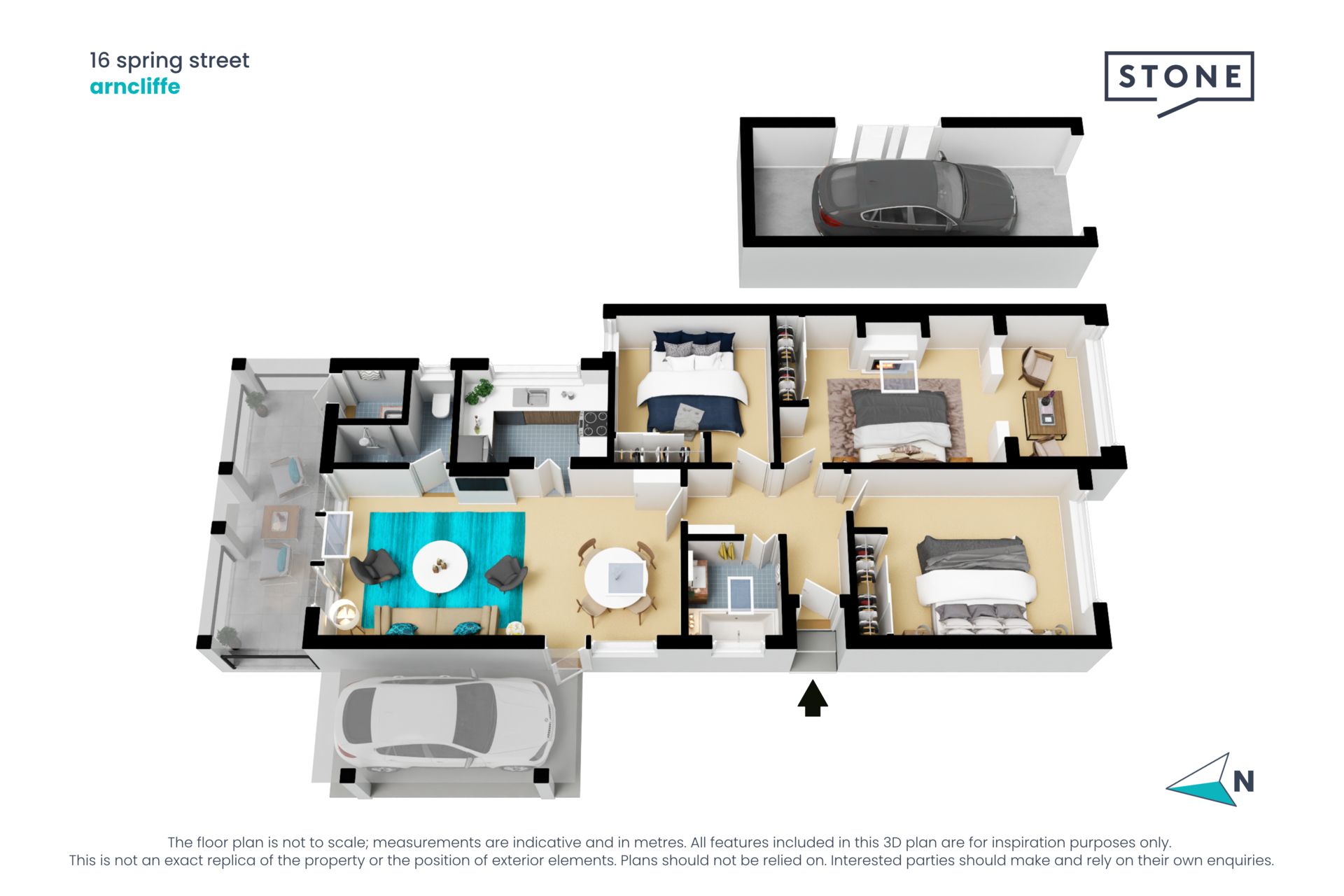 Spacious north-facing semi