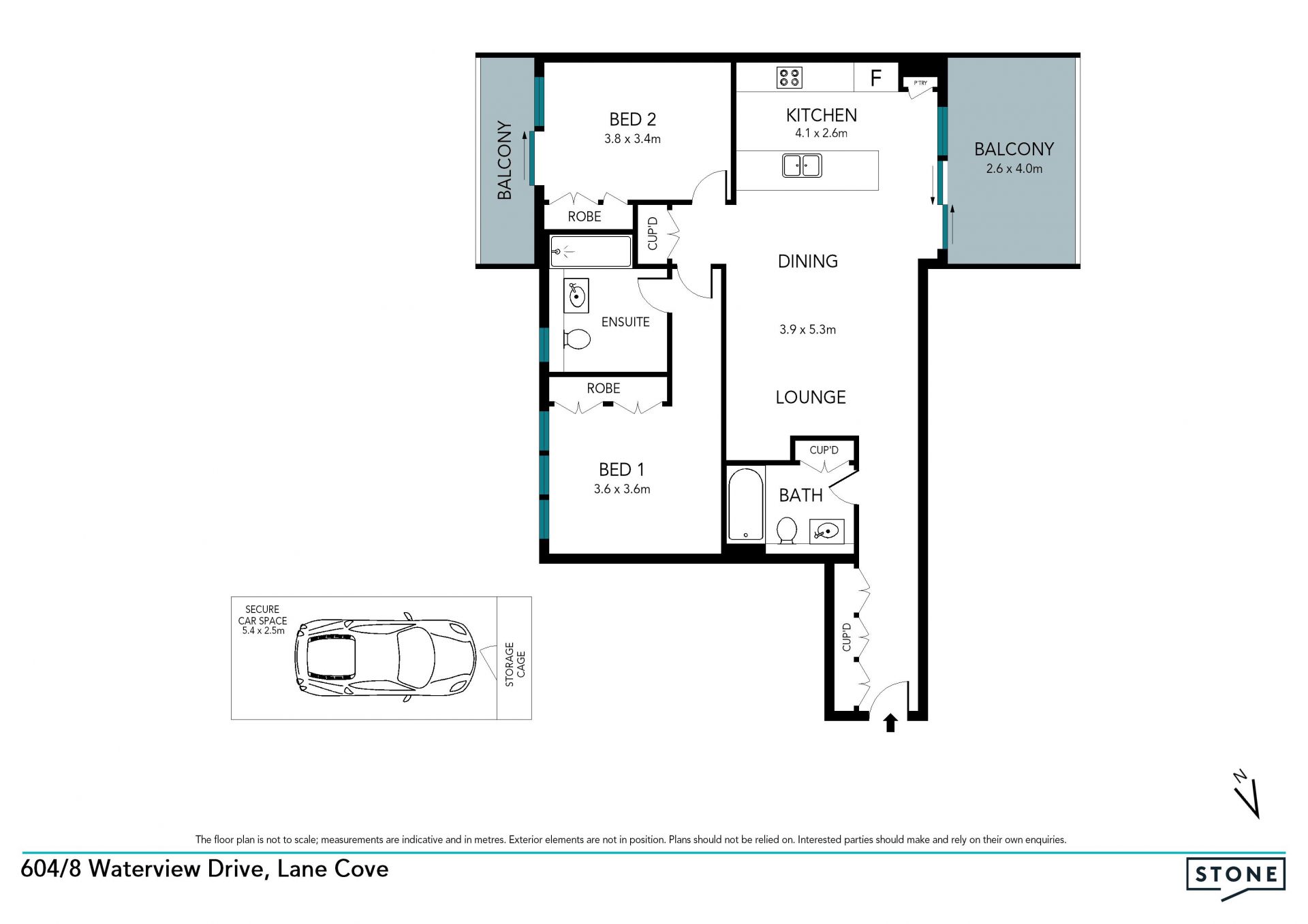 Light-filled designer pad opposite Hughes Park