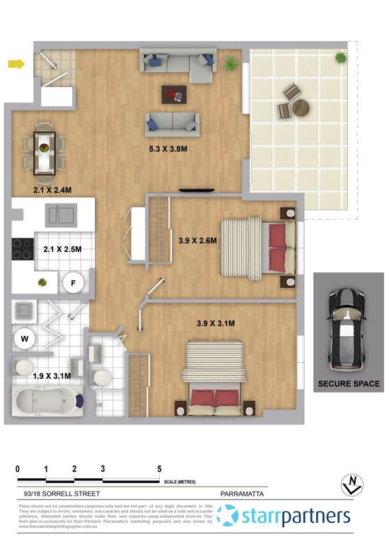 Resort style two bedroom apartment