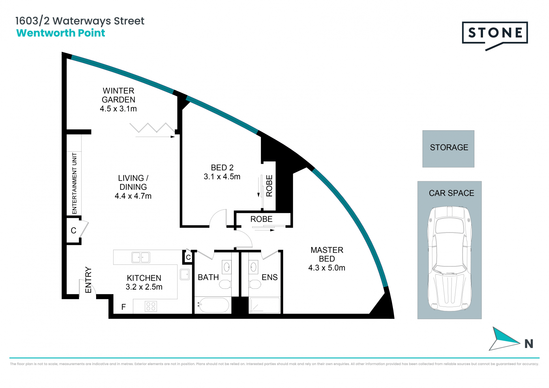 Two Beds High Level Apartment With Water & Mountain Veiw