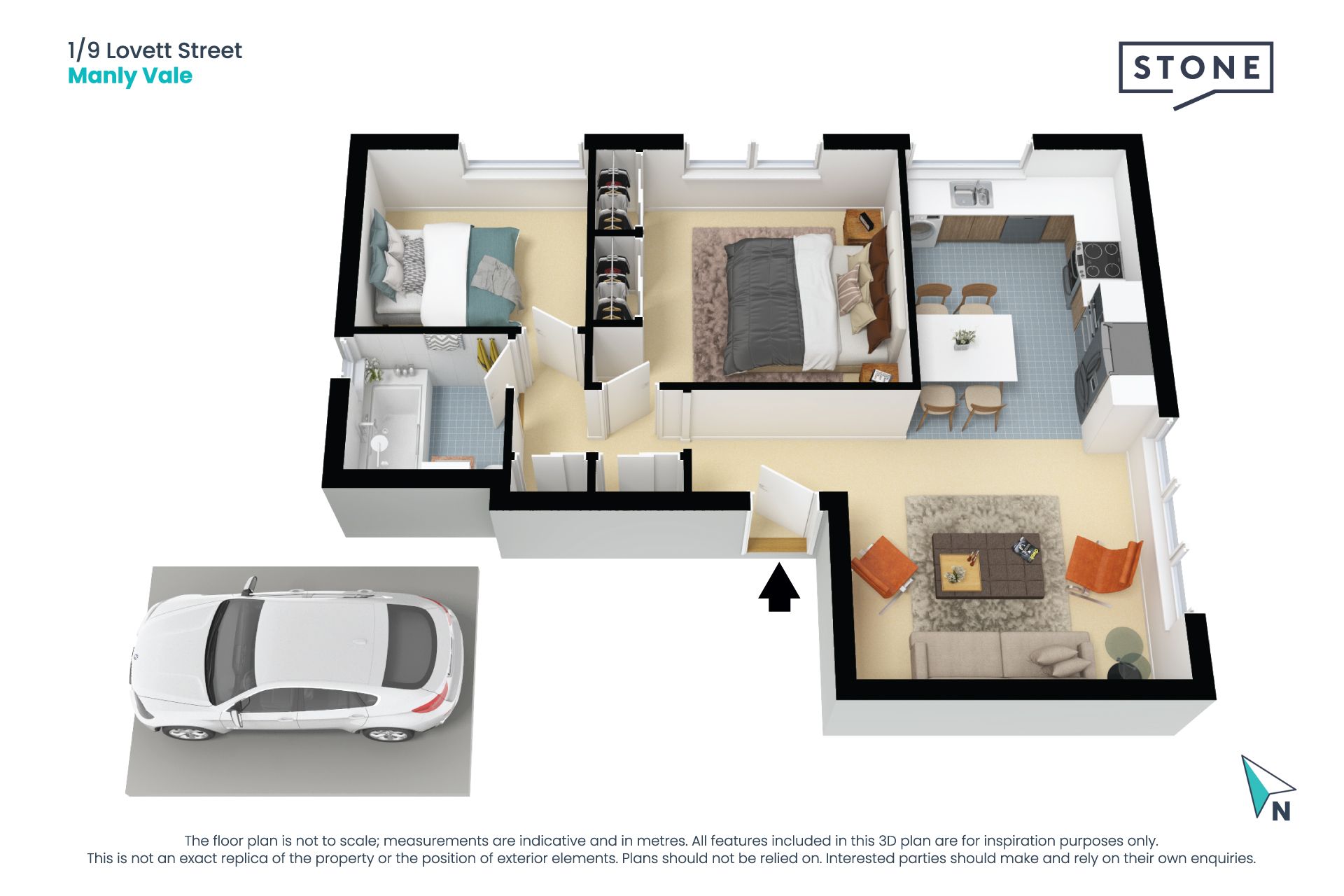 Easy modern living in a quiet central setting