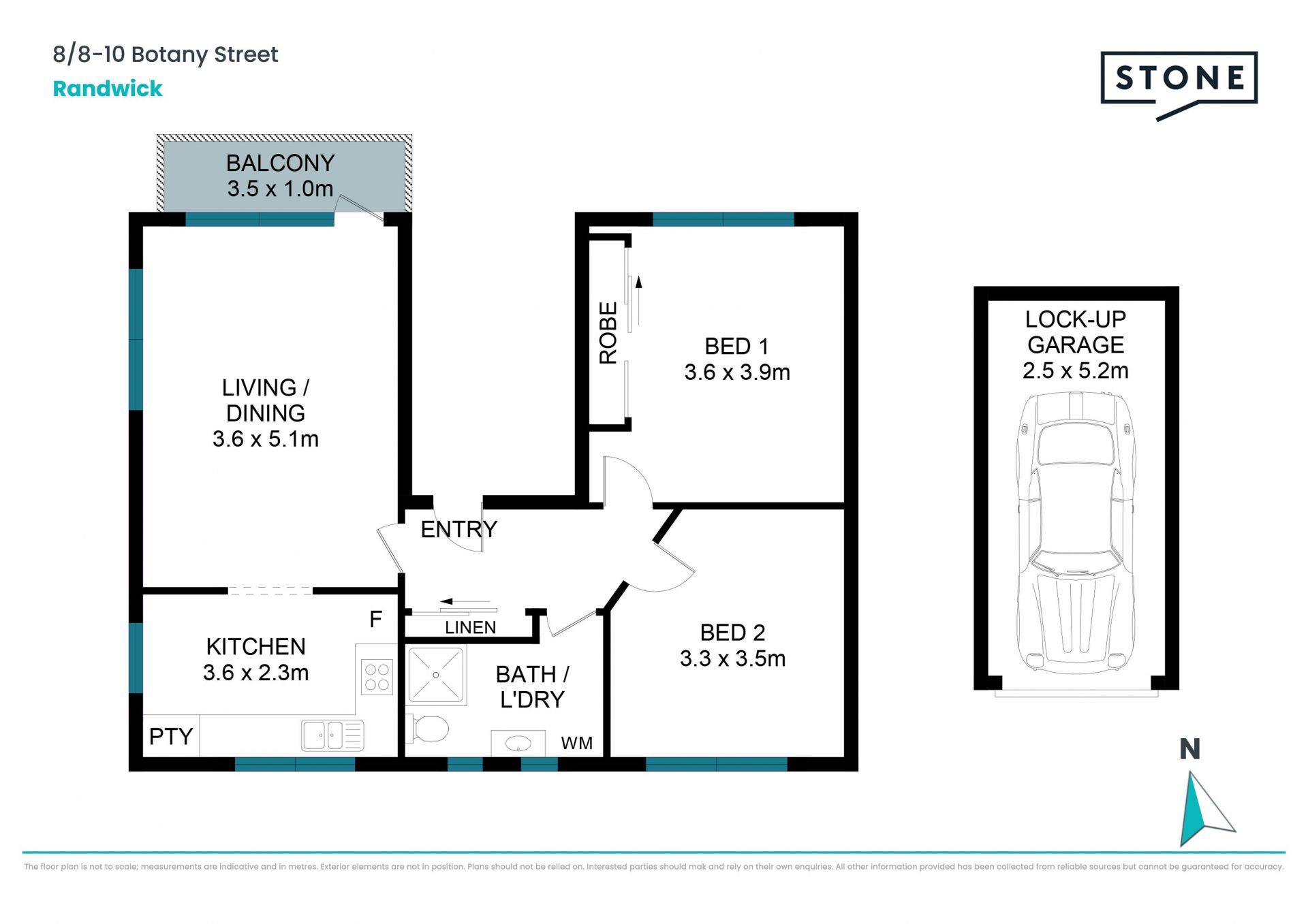 SOLD IN 13 DAYS! More properties NEEDED! 
Location! North-facing 2 bed Apartment with lock-up garage