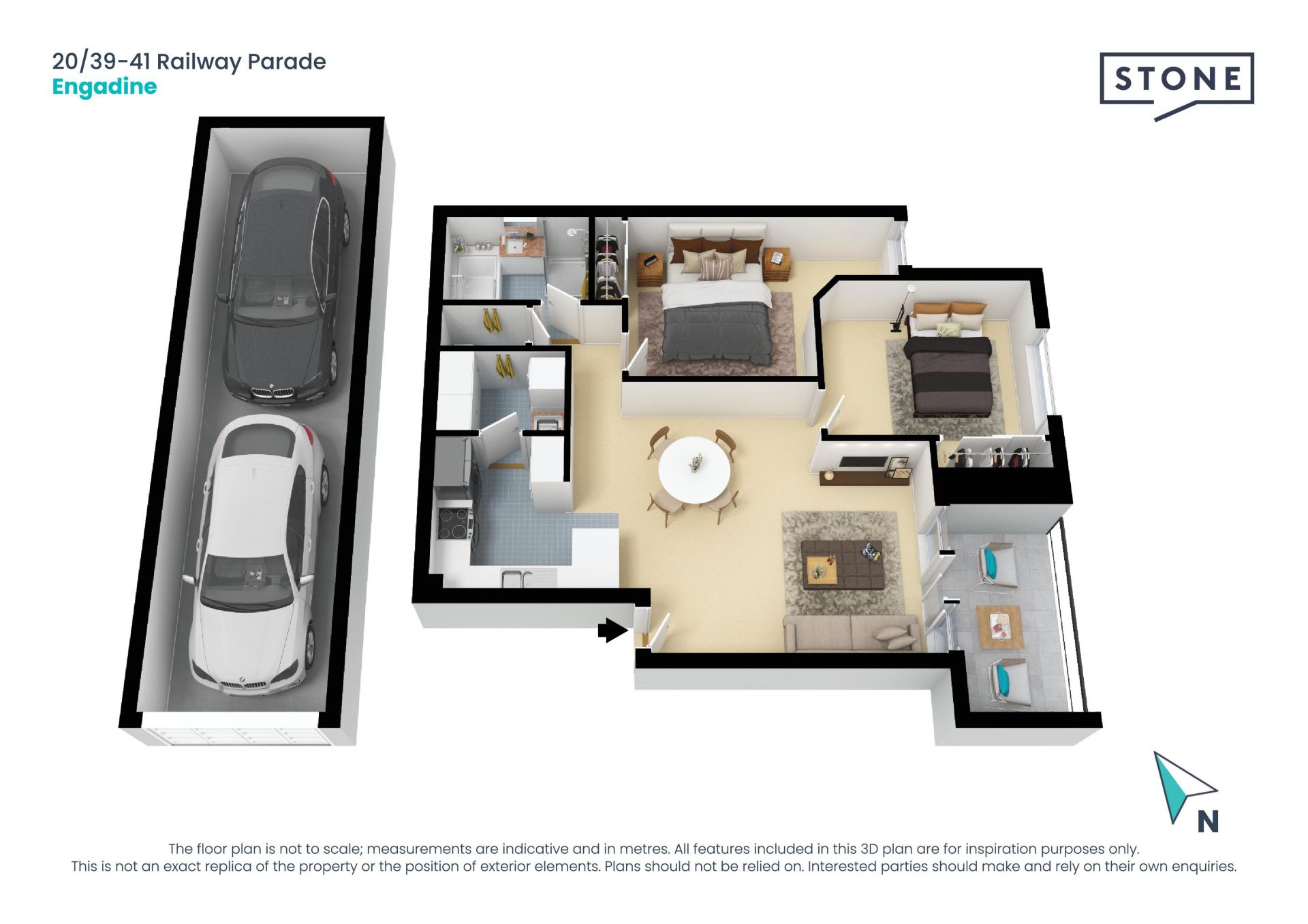 Spacious mid-floor apartment in centre of Engadine