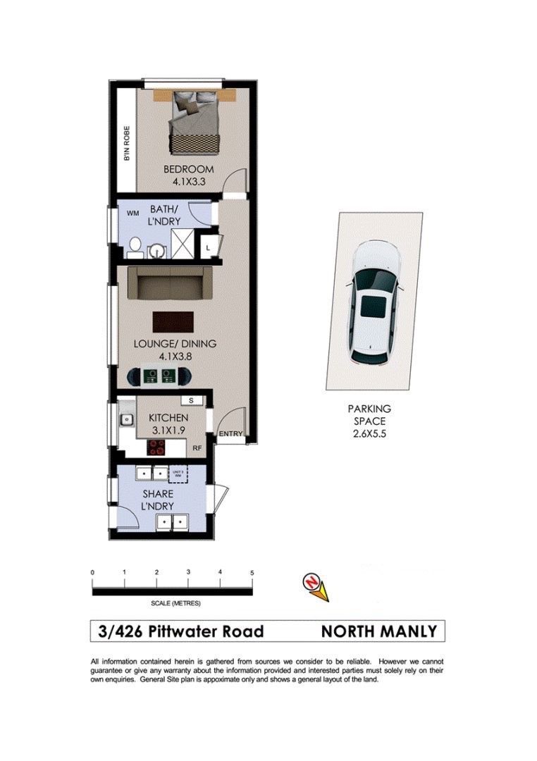 Centrally located renovated apartment with modern features