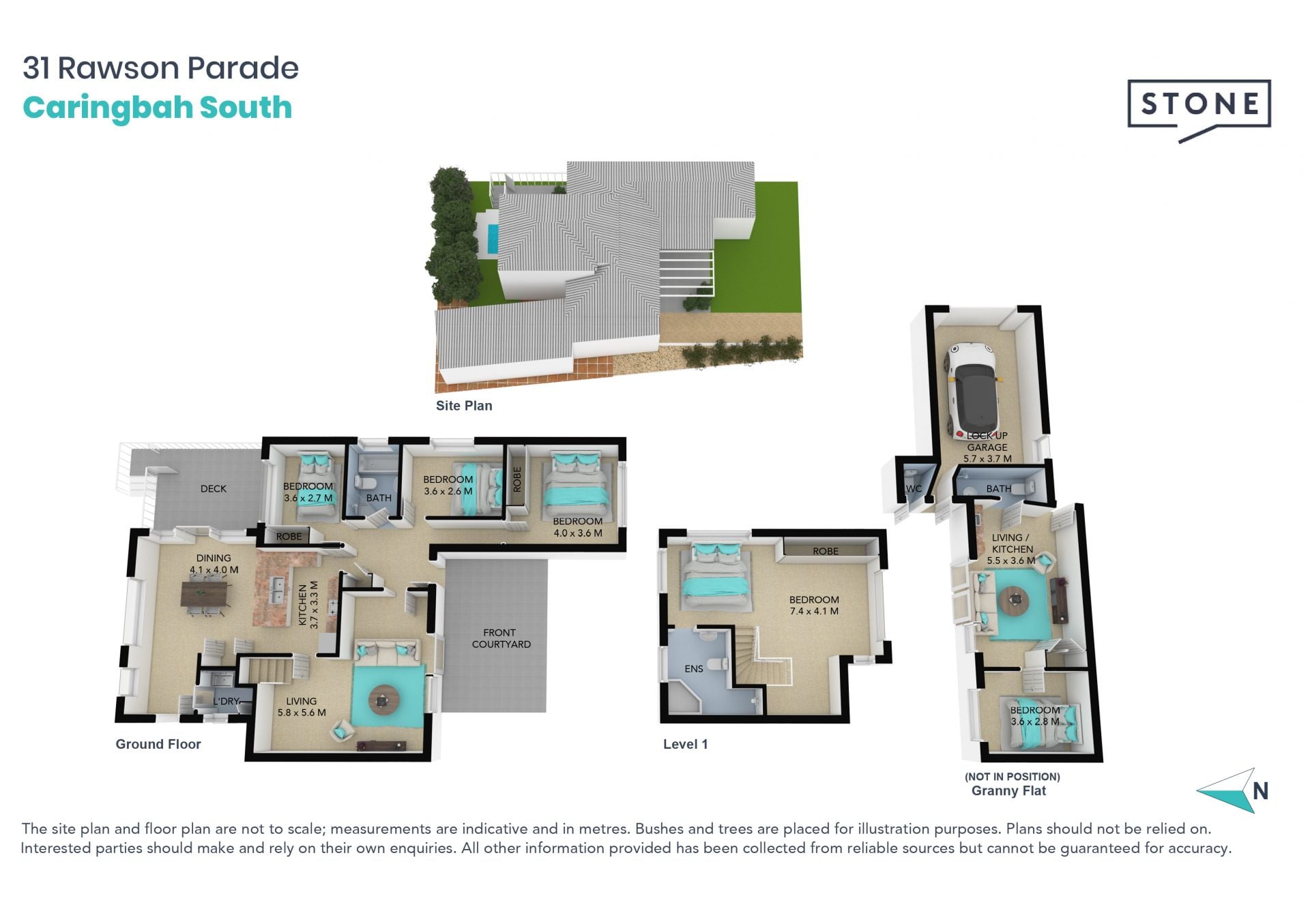 Coveted rear north aspect and blue-ribbon location