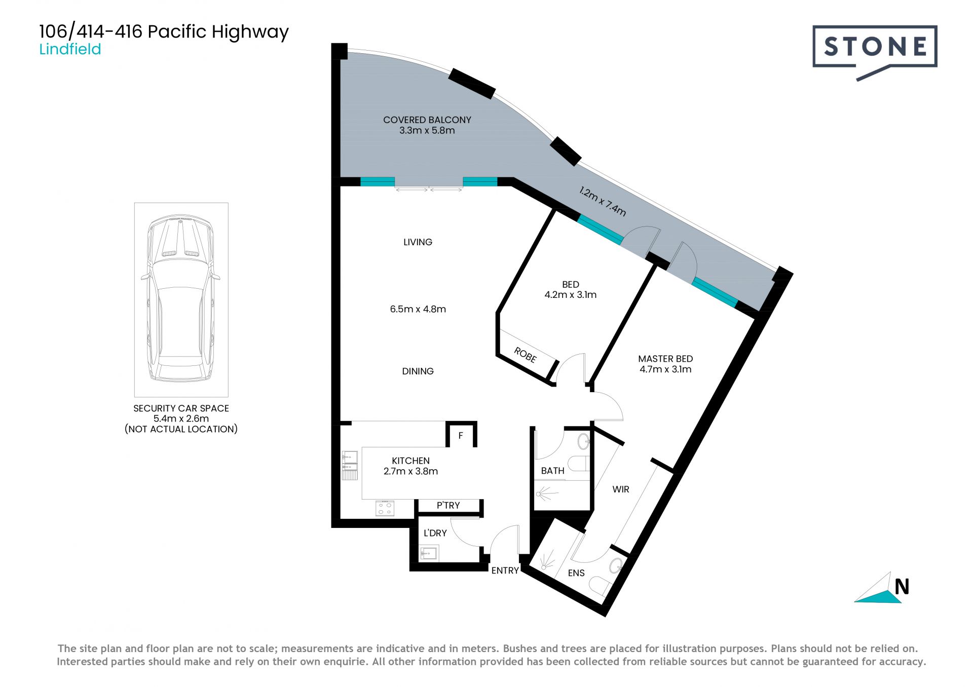 Rear position delivers sensational serenity in walk-to location
