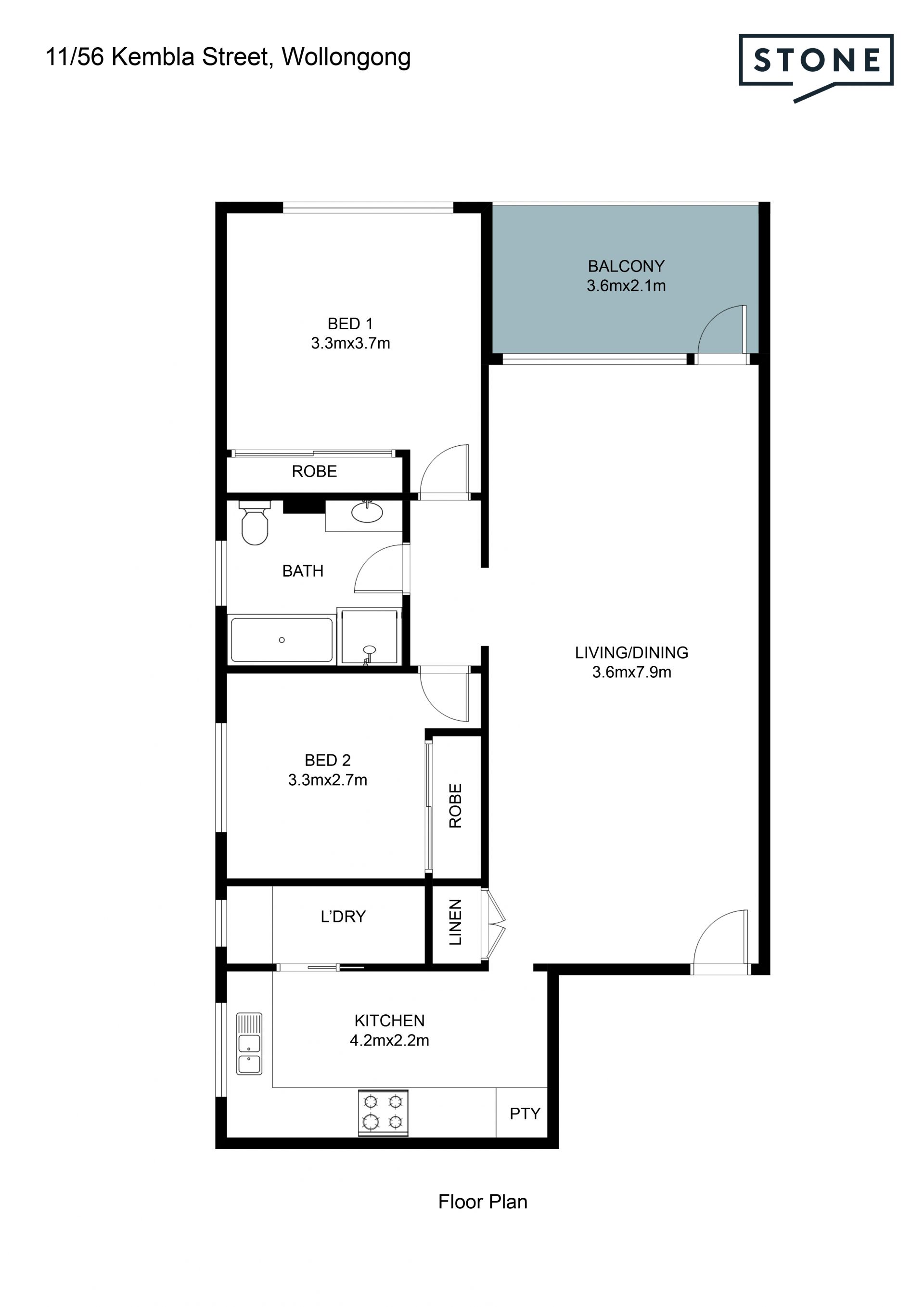 Renovated top floor CBD unit