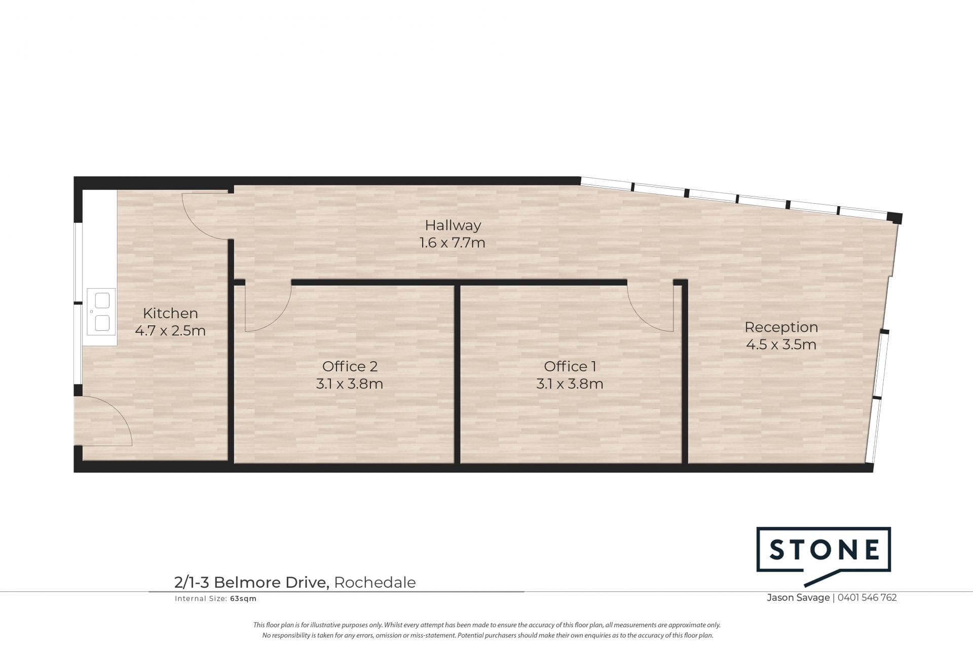 65 sqm Retail / Office / Consulting Space
Exclusively Listed by Stone Commercial