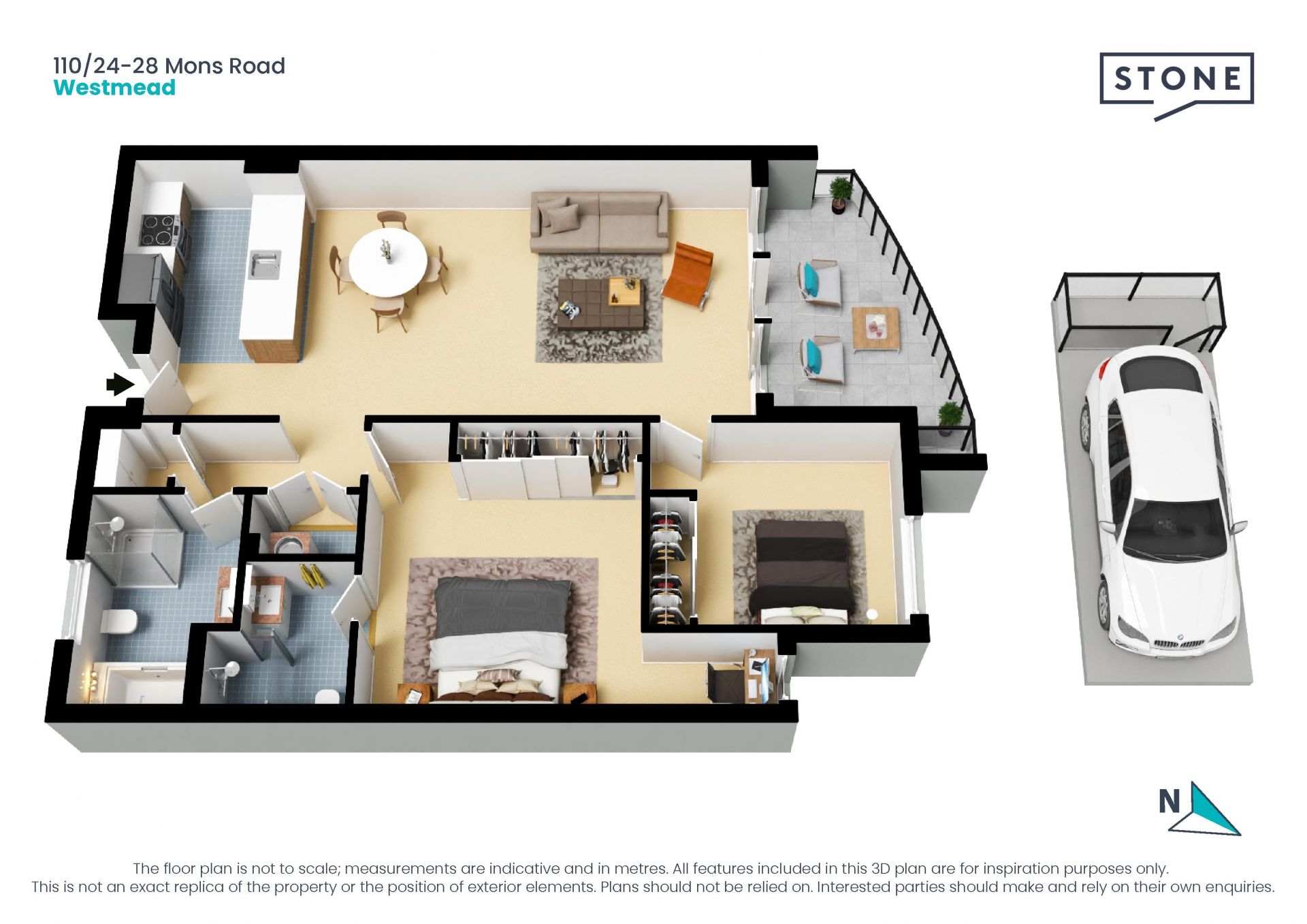 Modern apartment in ultra-convenient position