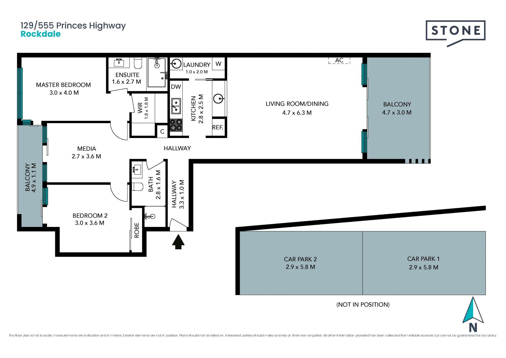 Exceptional Space and Comfort in a Prime Rockdale Location (2 bedrooms, 2 bathrooms and 2nd living space/media room)