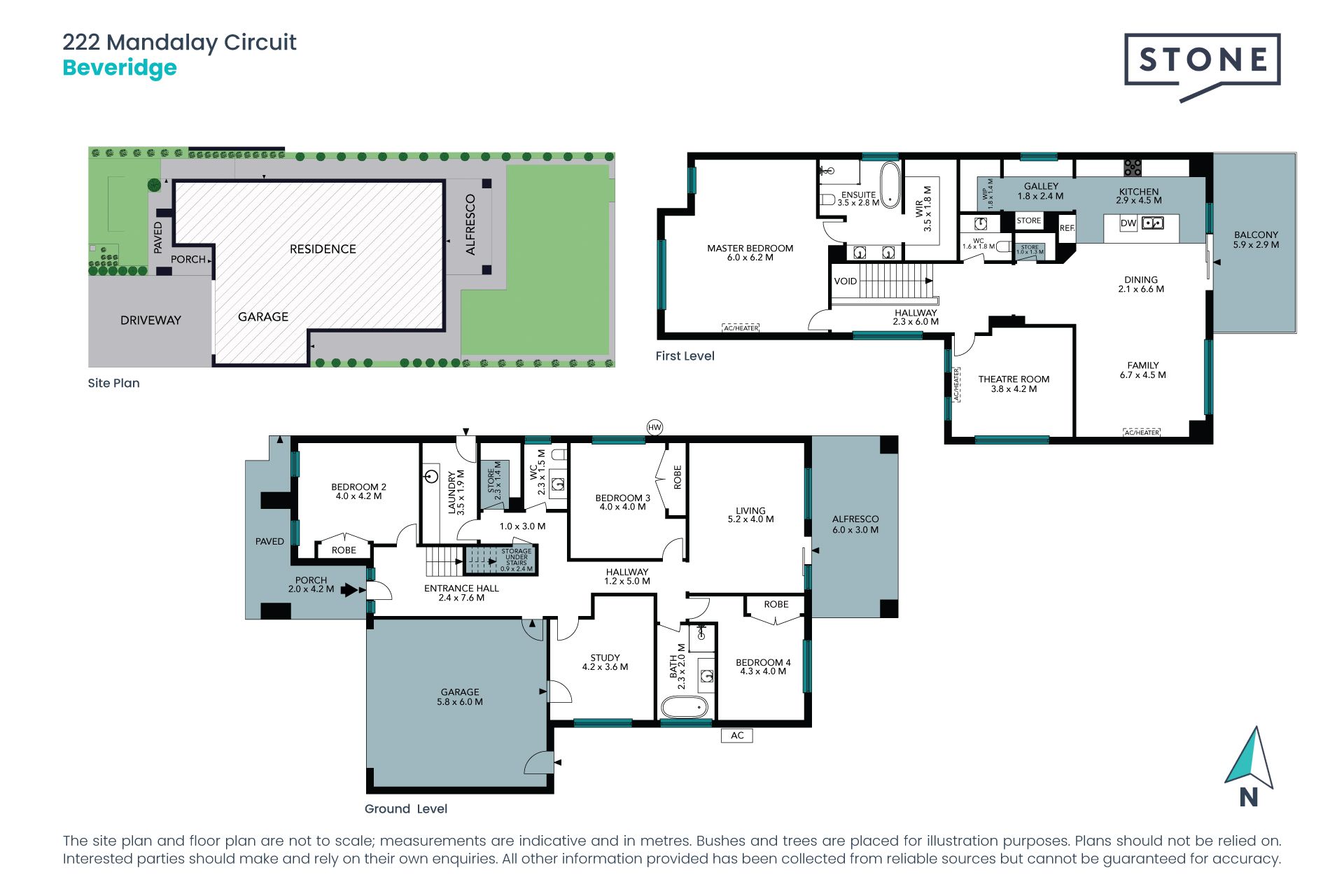 Unique reverse living with balcony views