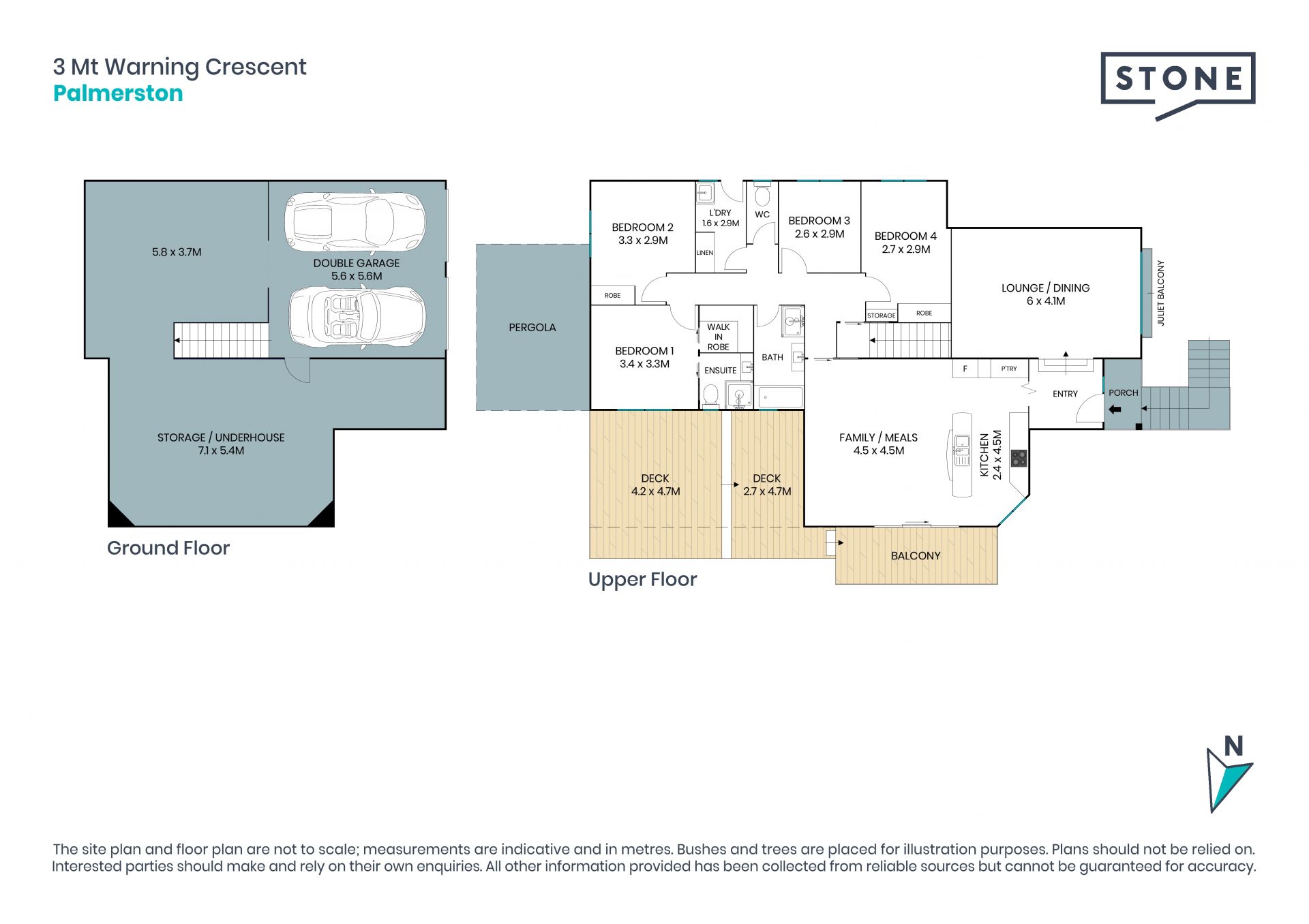 Comfortable family living with multiple entertaining areas.