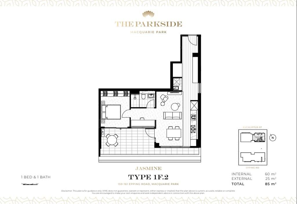 Stunning 1-Bedroom Apartment with Study in Prime Location!