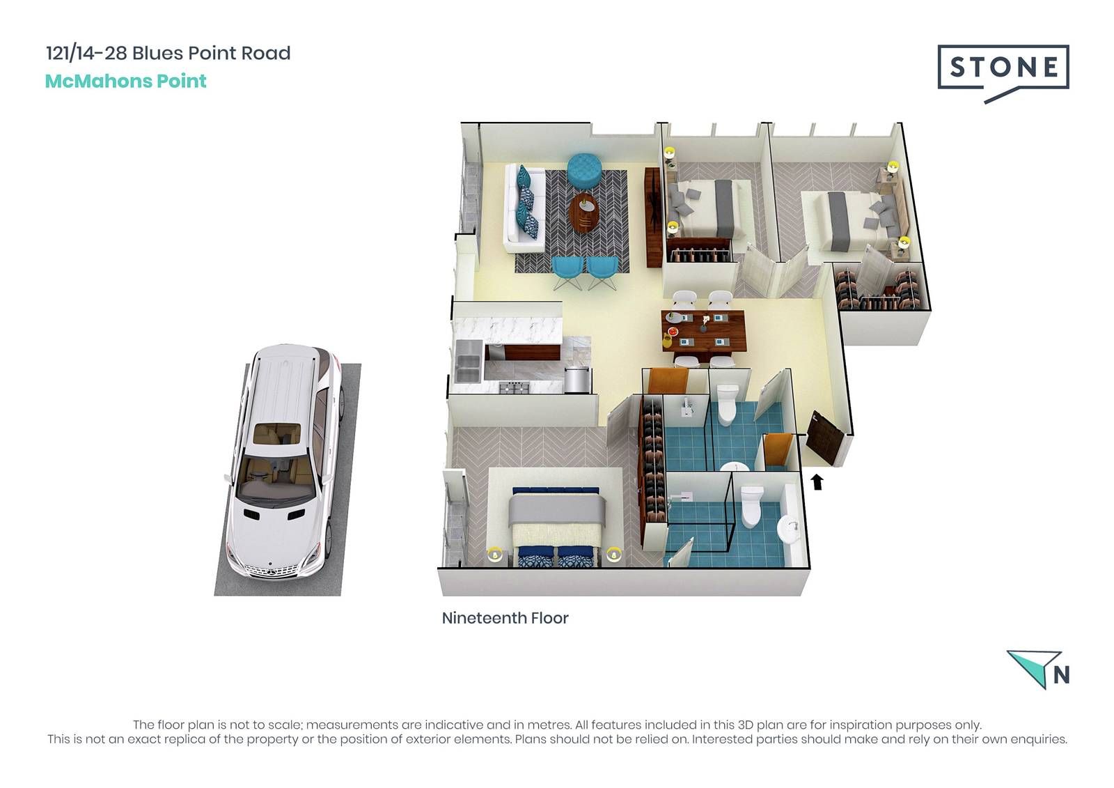 Superb harbour front lifestyle perched above Blues Point Reserve
