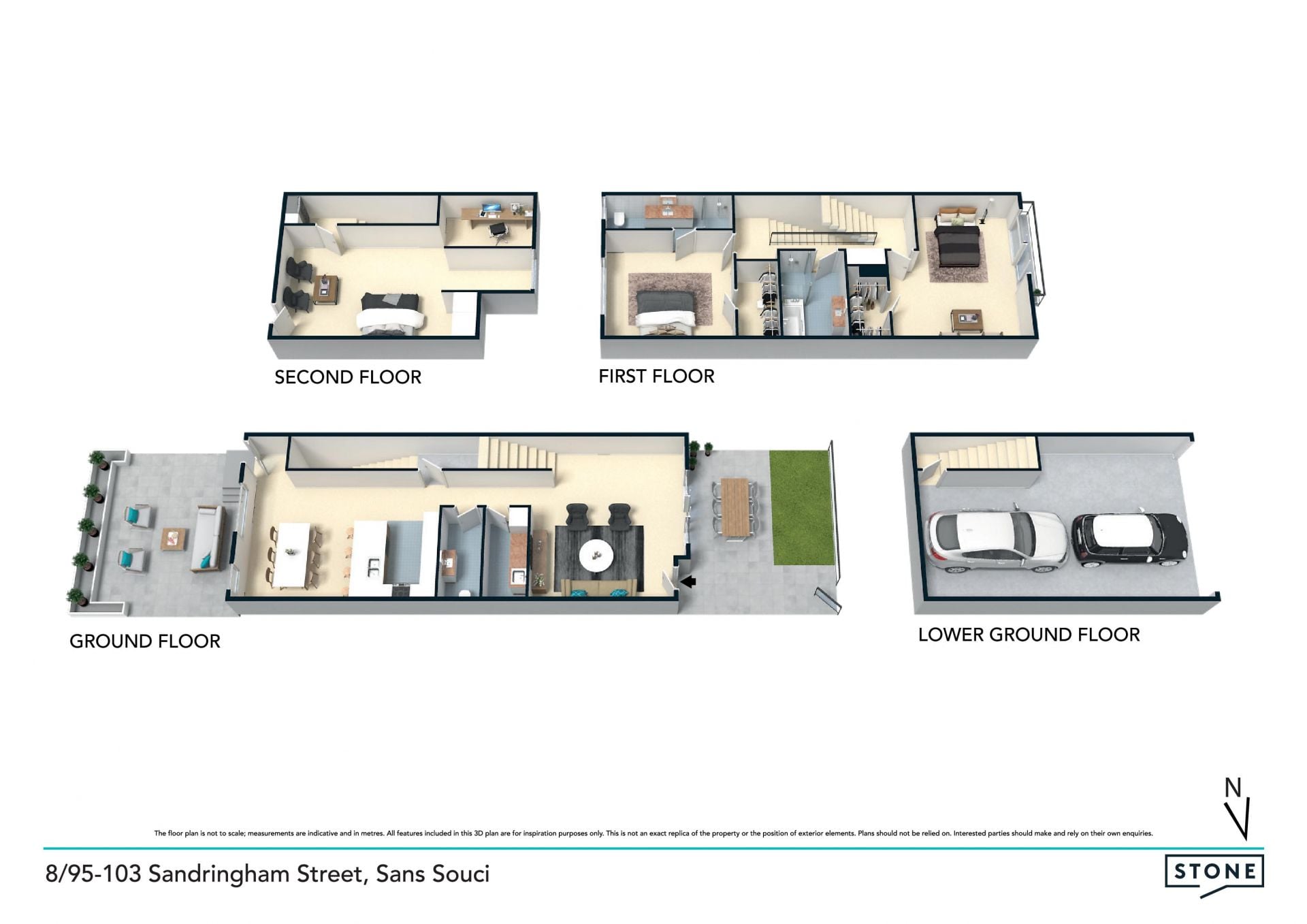 Spacious four-level townhouse of lifestyle convenience