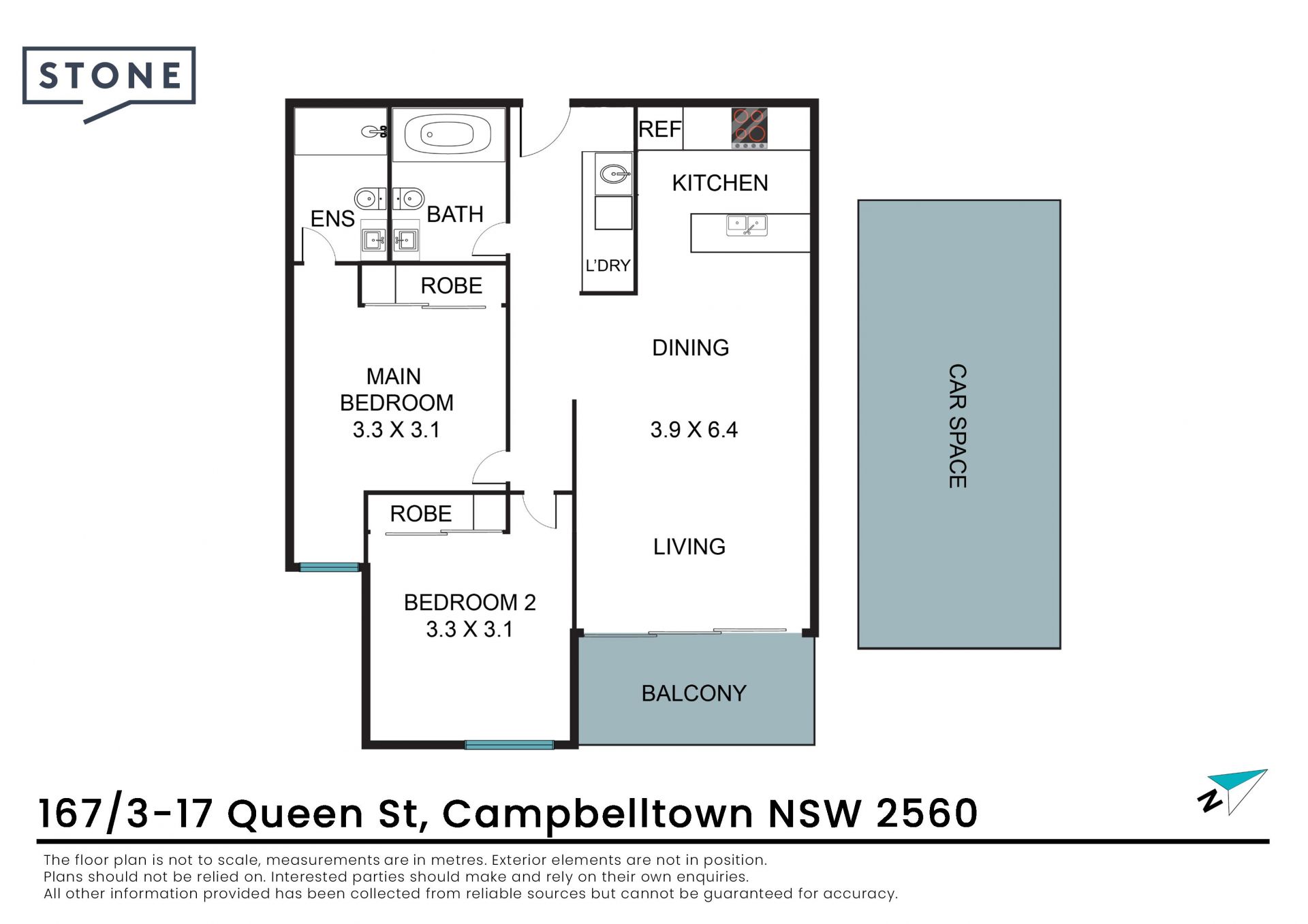 Modern two-bedroom apartment in prime Campbelltown location