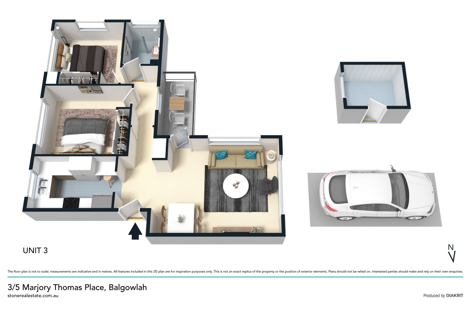 Renovated apartment in convenient location