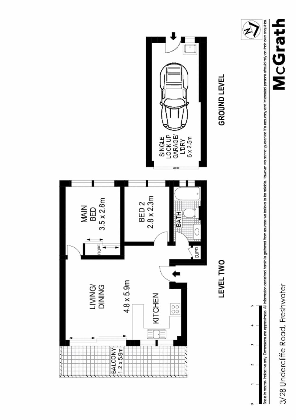 Two bedroom apartment in prime location