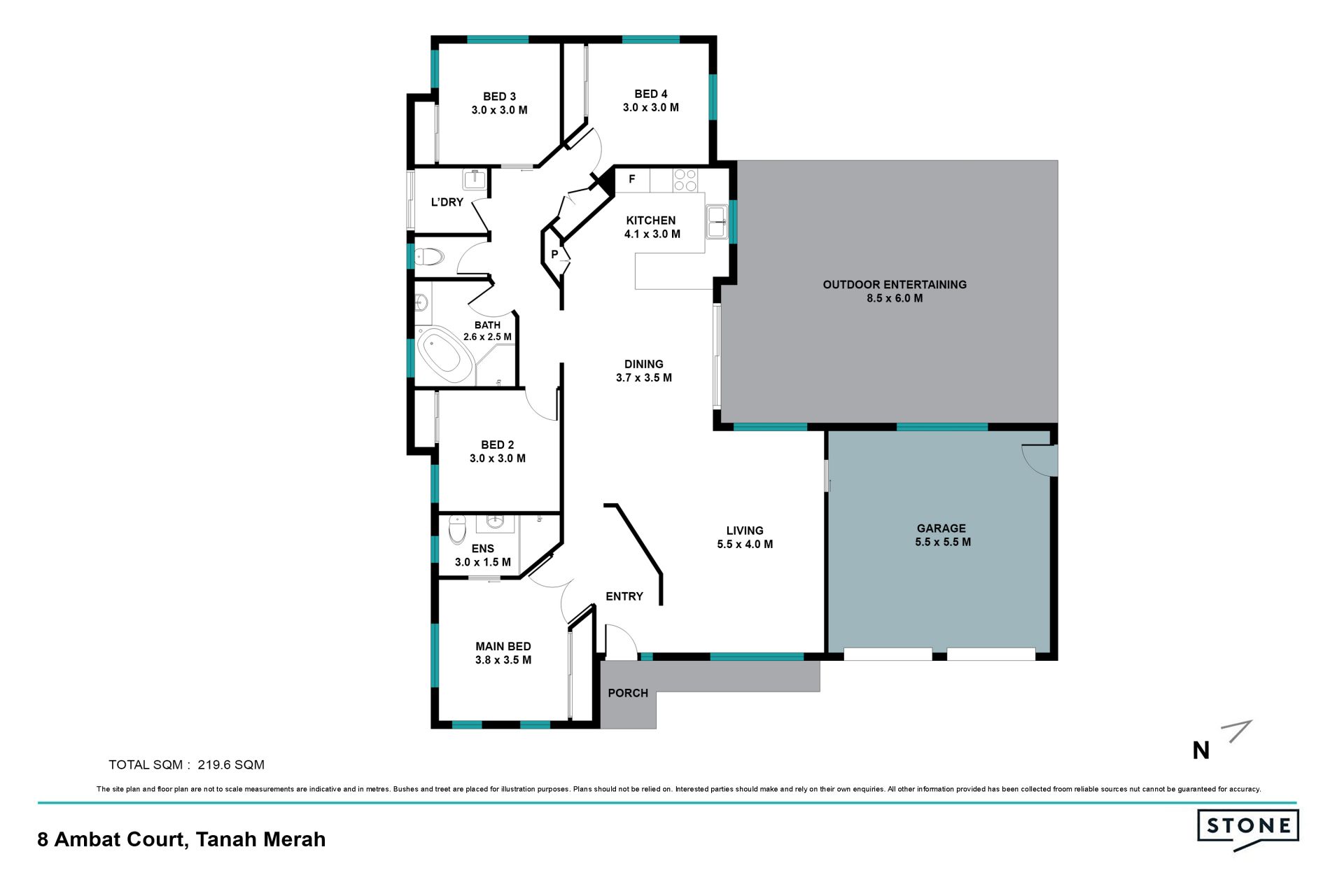 Peaceful, private and spacious single level living on 795m2