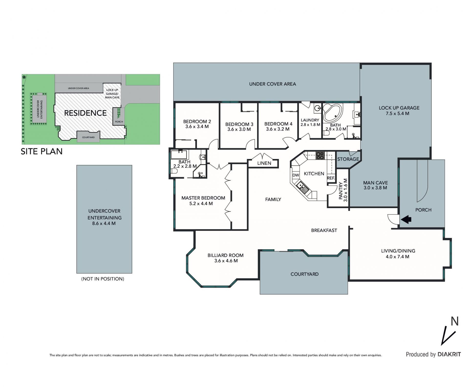 Abundant living spaces, indoors and out