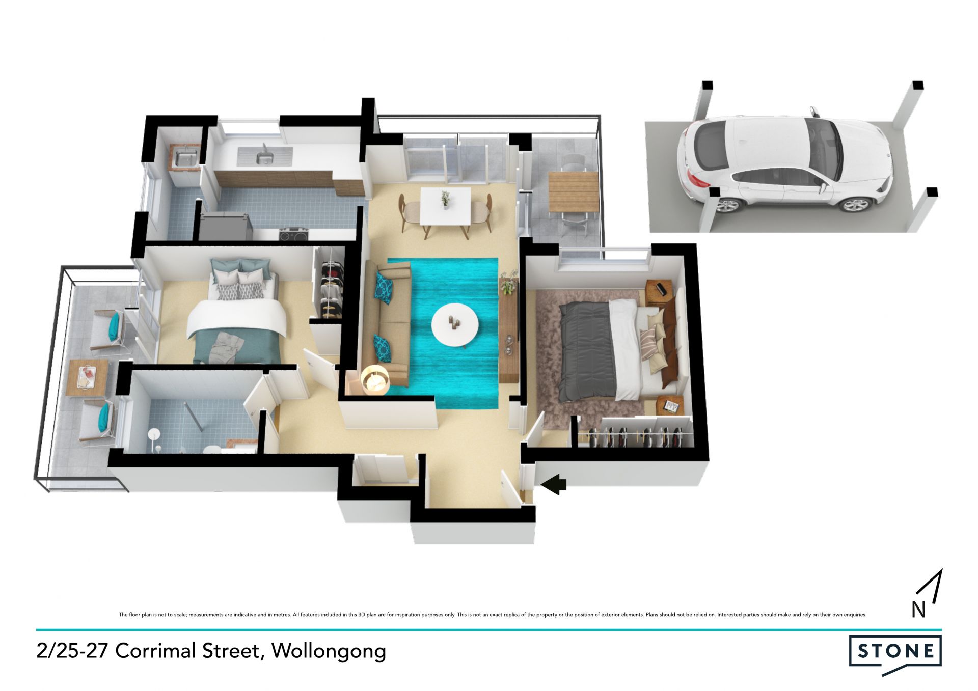 Modern apartment in a prime beachside location