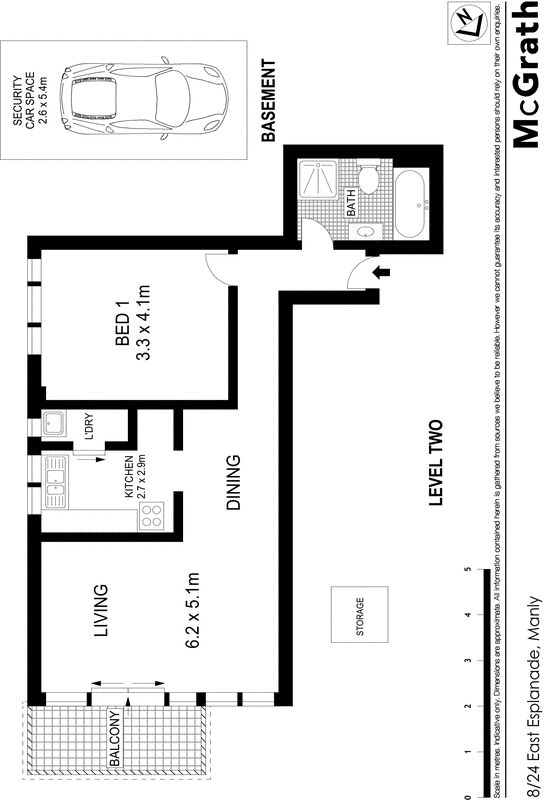 Large apartment with parking