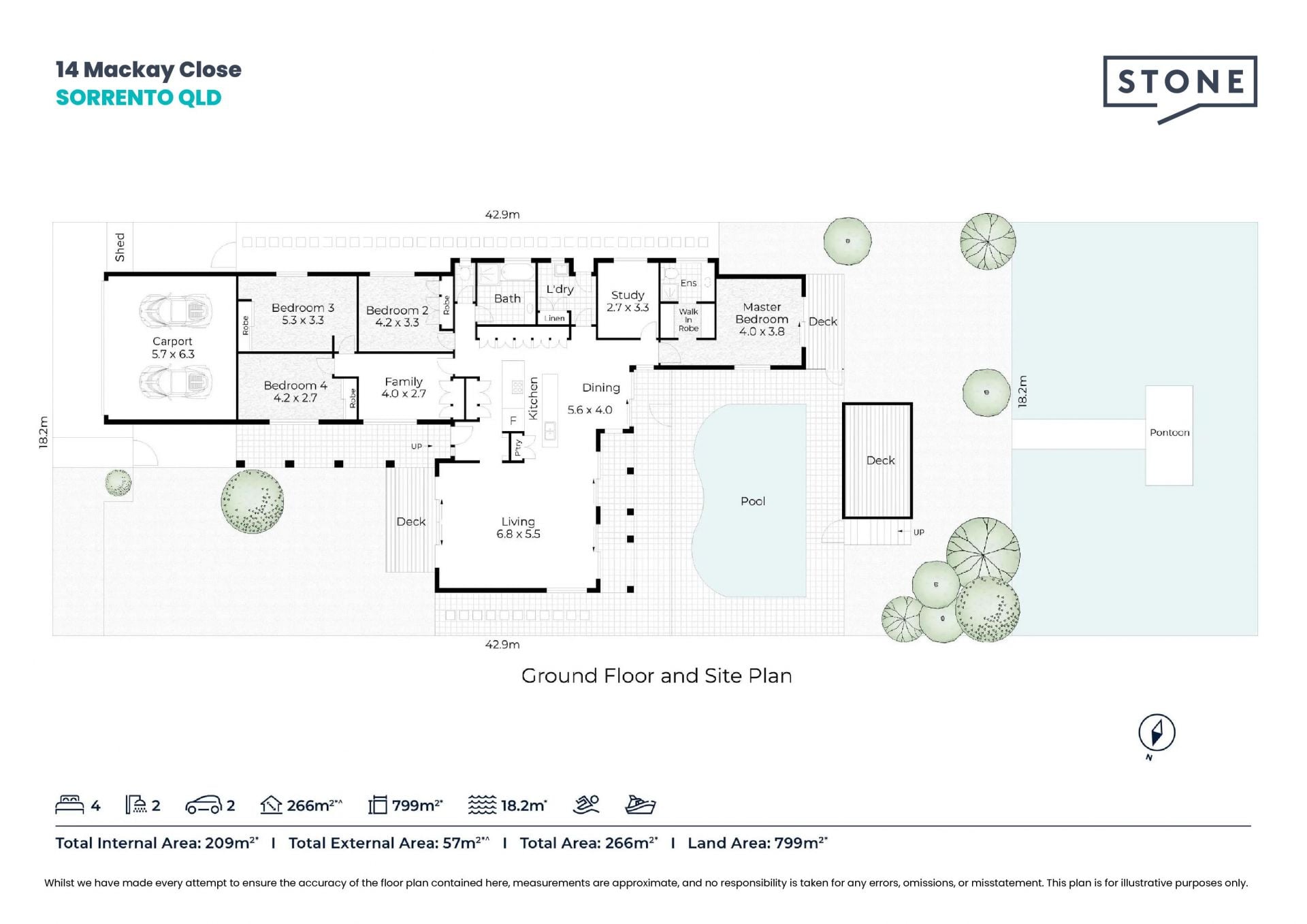 Waterfront Family Entertainer off Main River - Prestigious Sorrento