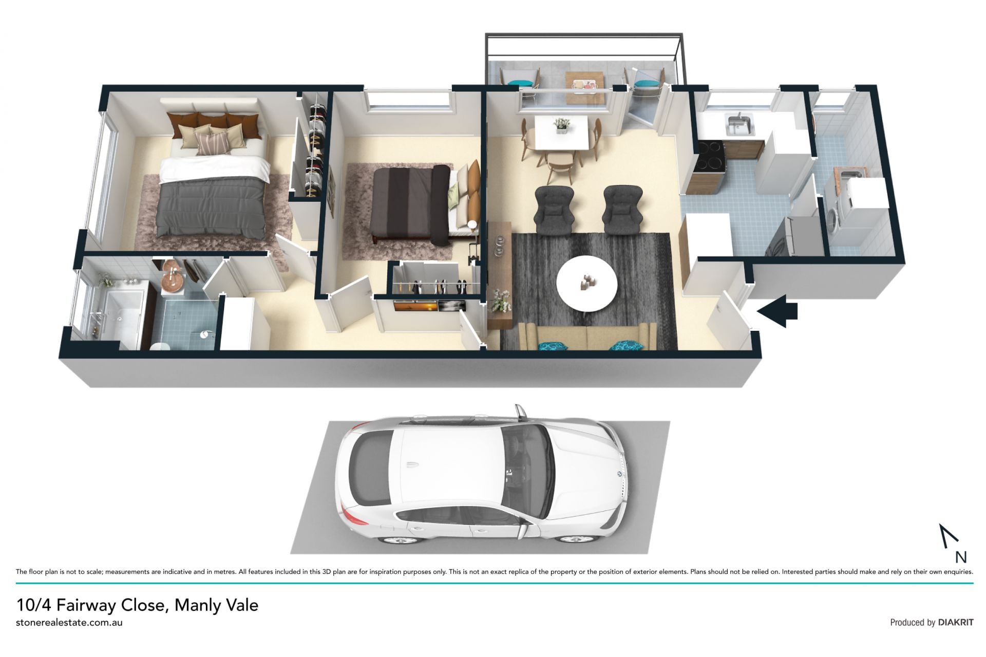 Peaceful lifestyle pad with prized north aspect