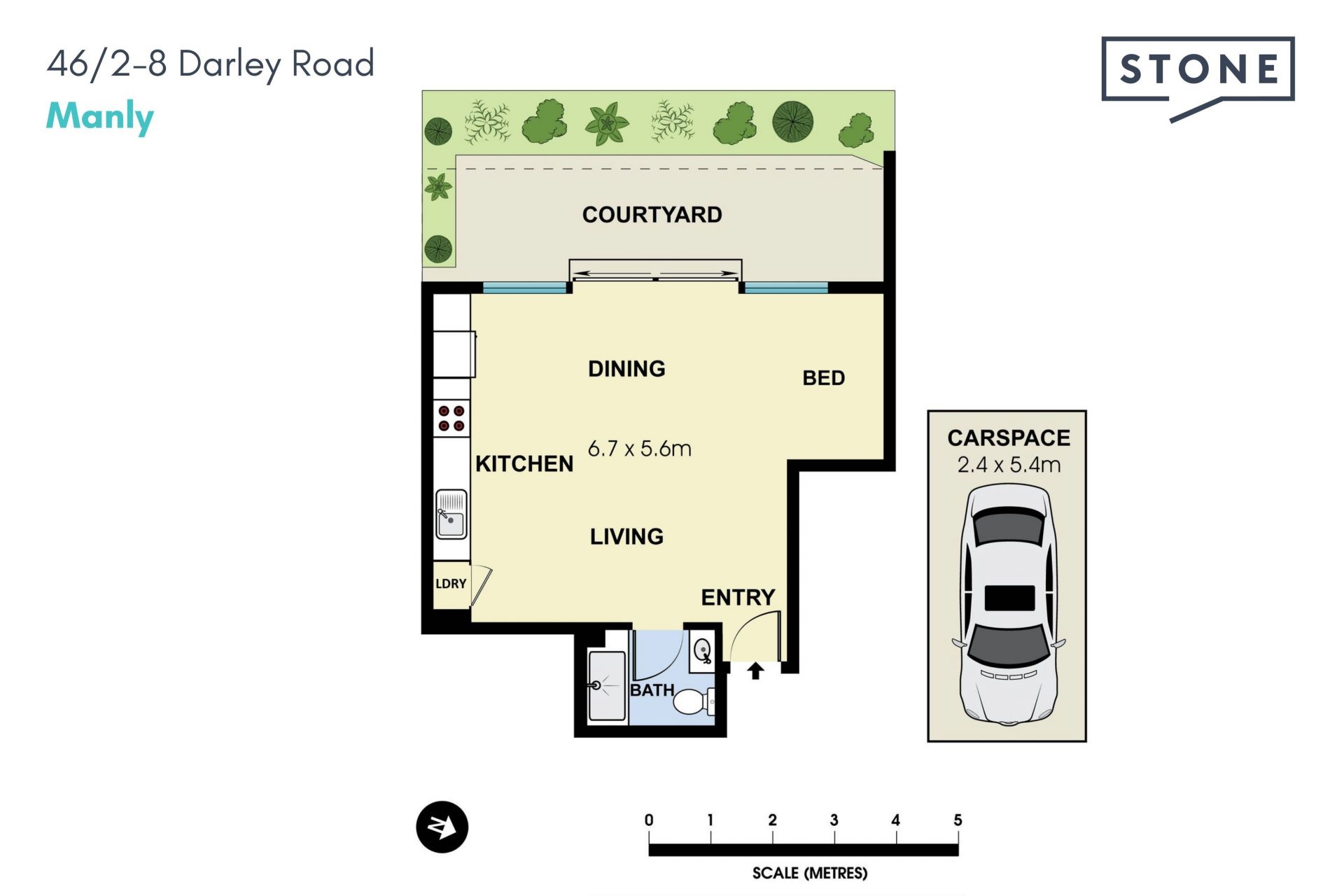 Sunlit studio retreat in the heart of Manly
