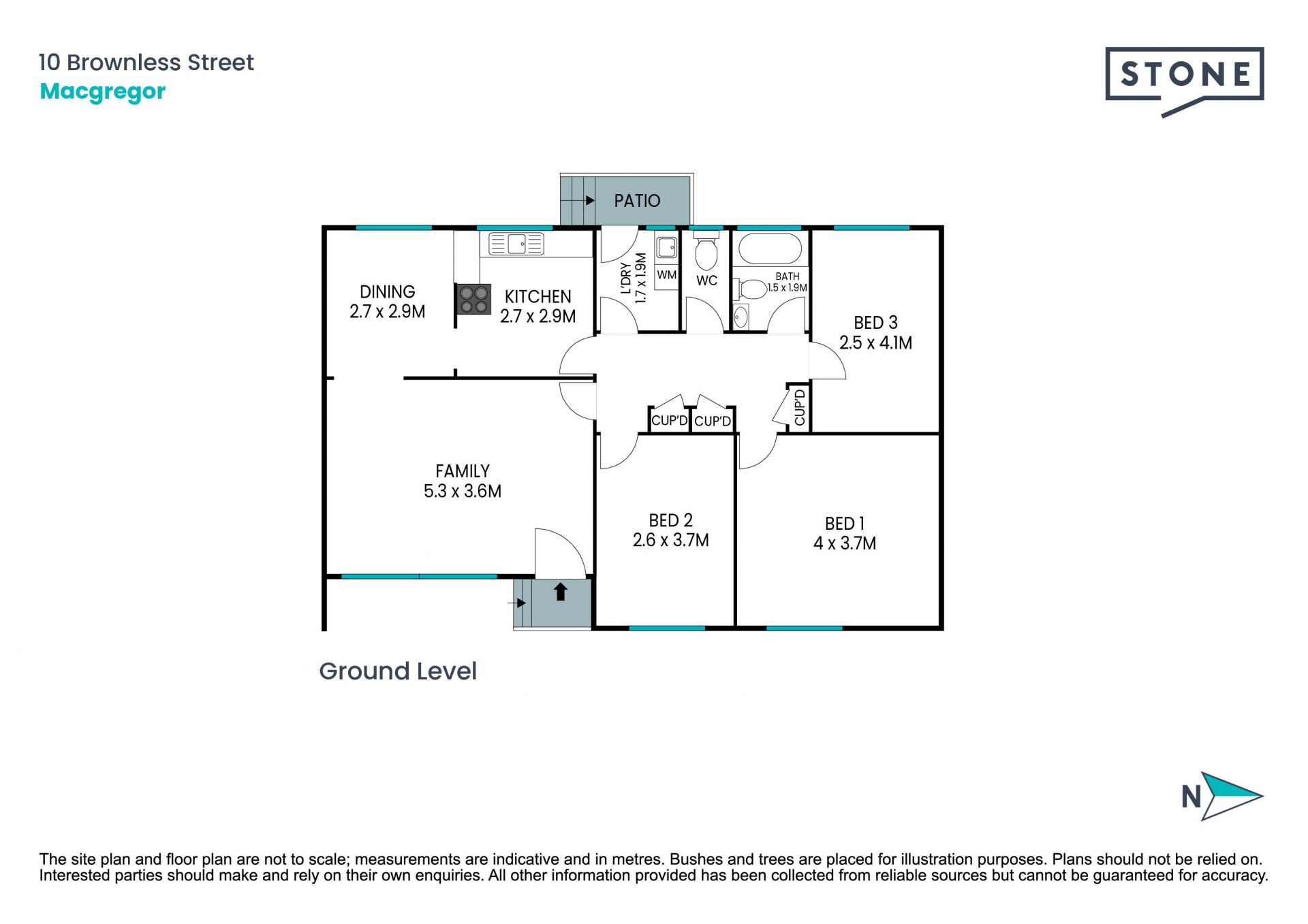 3-bedroom Ex-Govvy on a 724sqm RZ2 block.