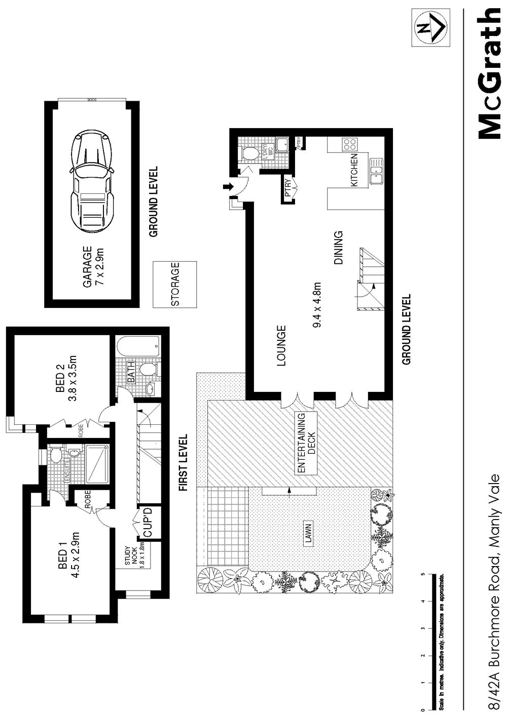 Open plan lounge/dining flows to large outdoor