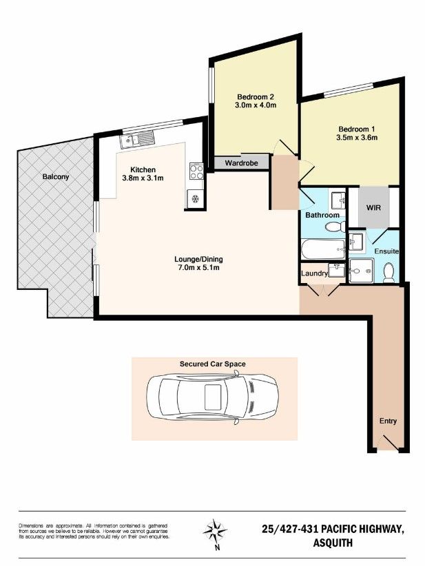 2 Bedrooms Plus Office/Study