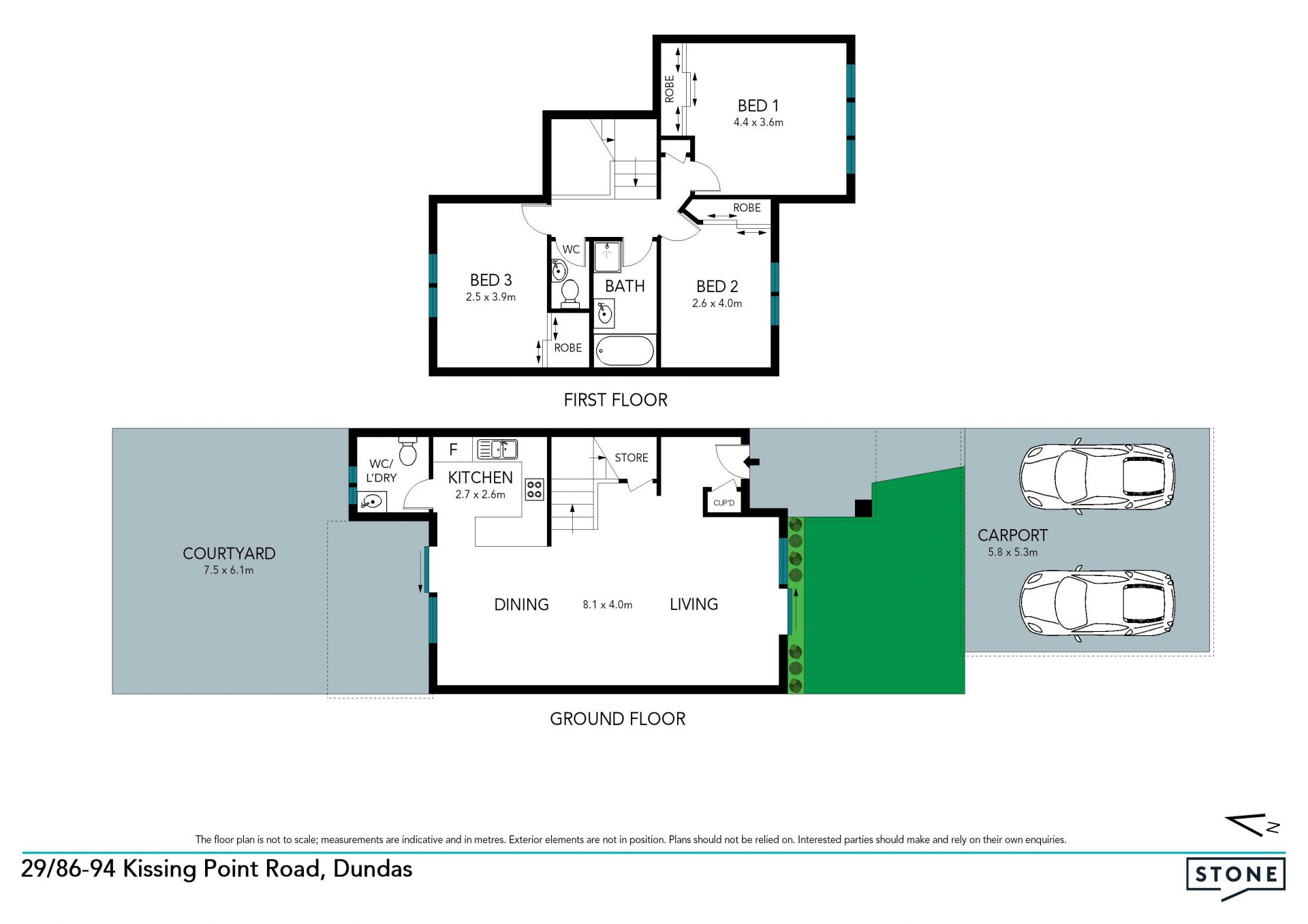 Spacious townhouse ease with blissful courtyard