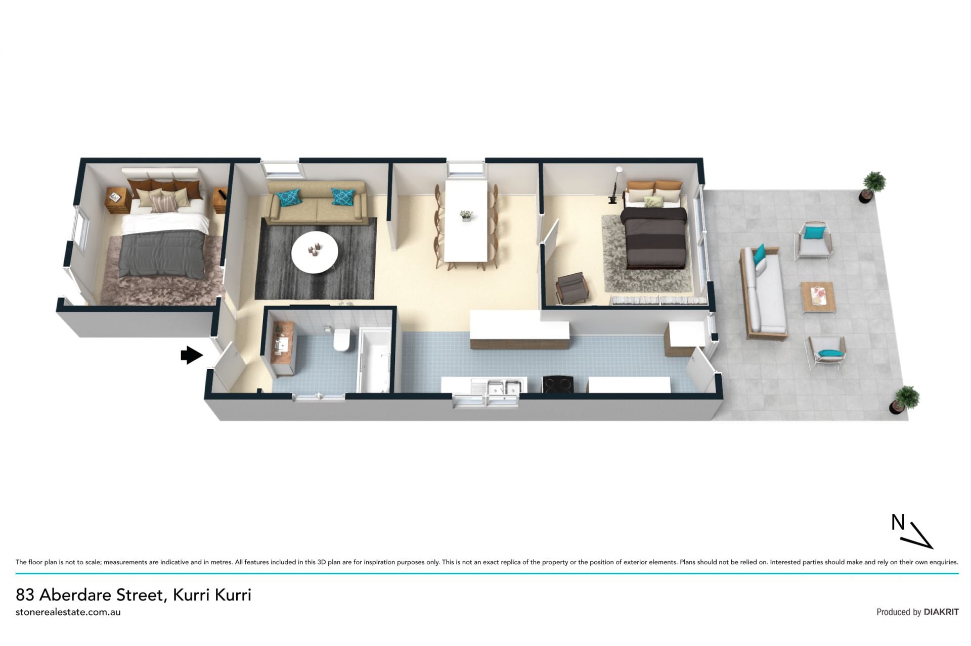 Comfortable living 750m from town centre