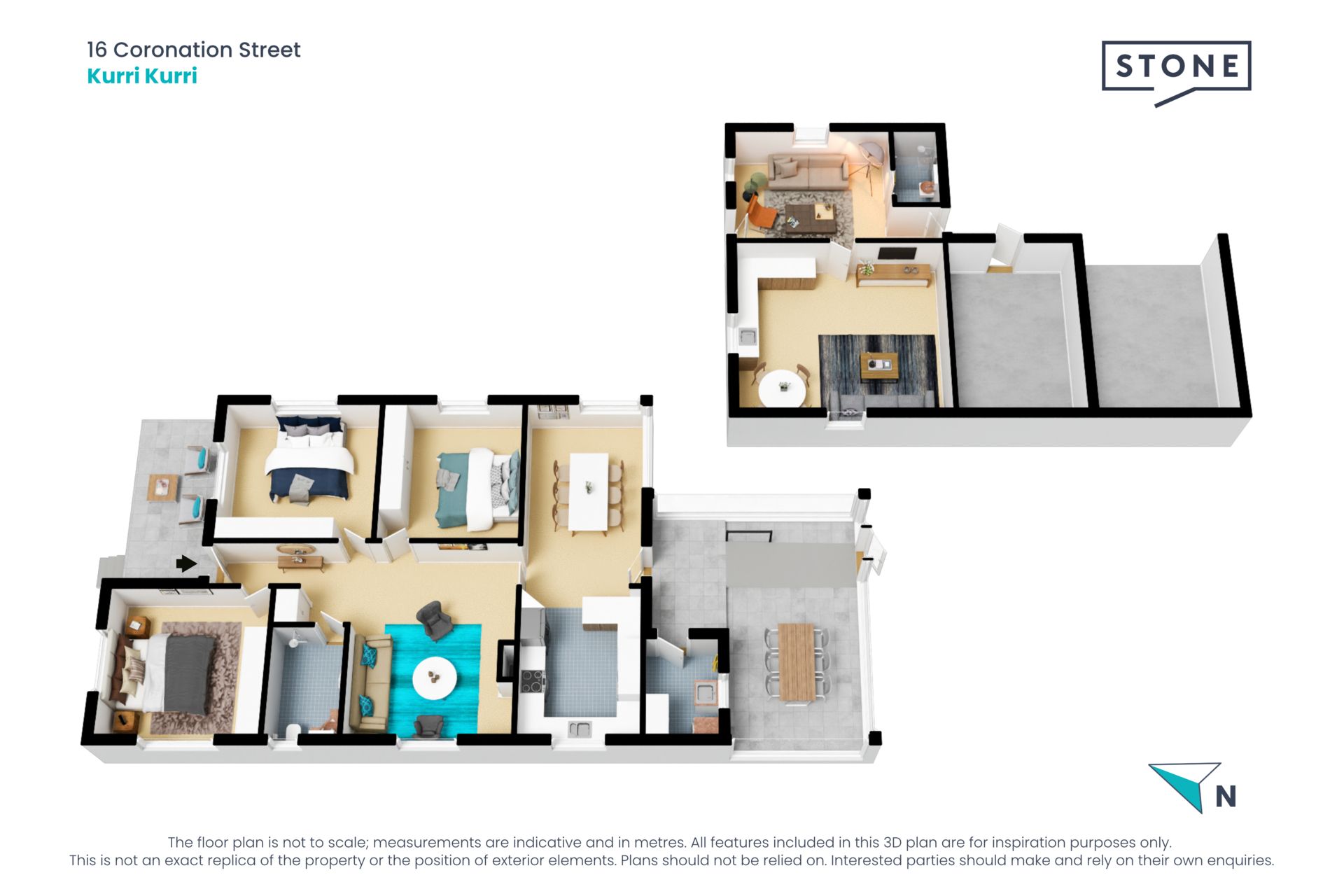 An impeccable approx. 977sqm with 3 bed home and teen retreat