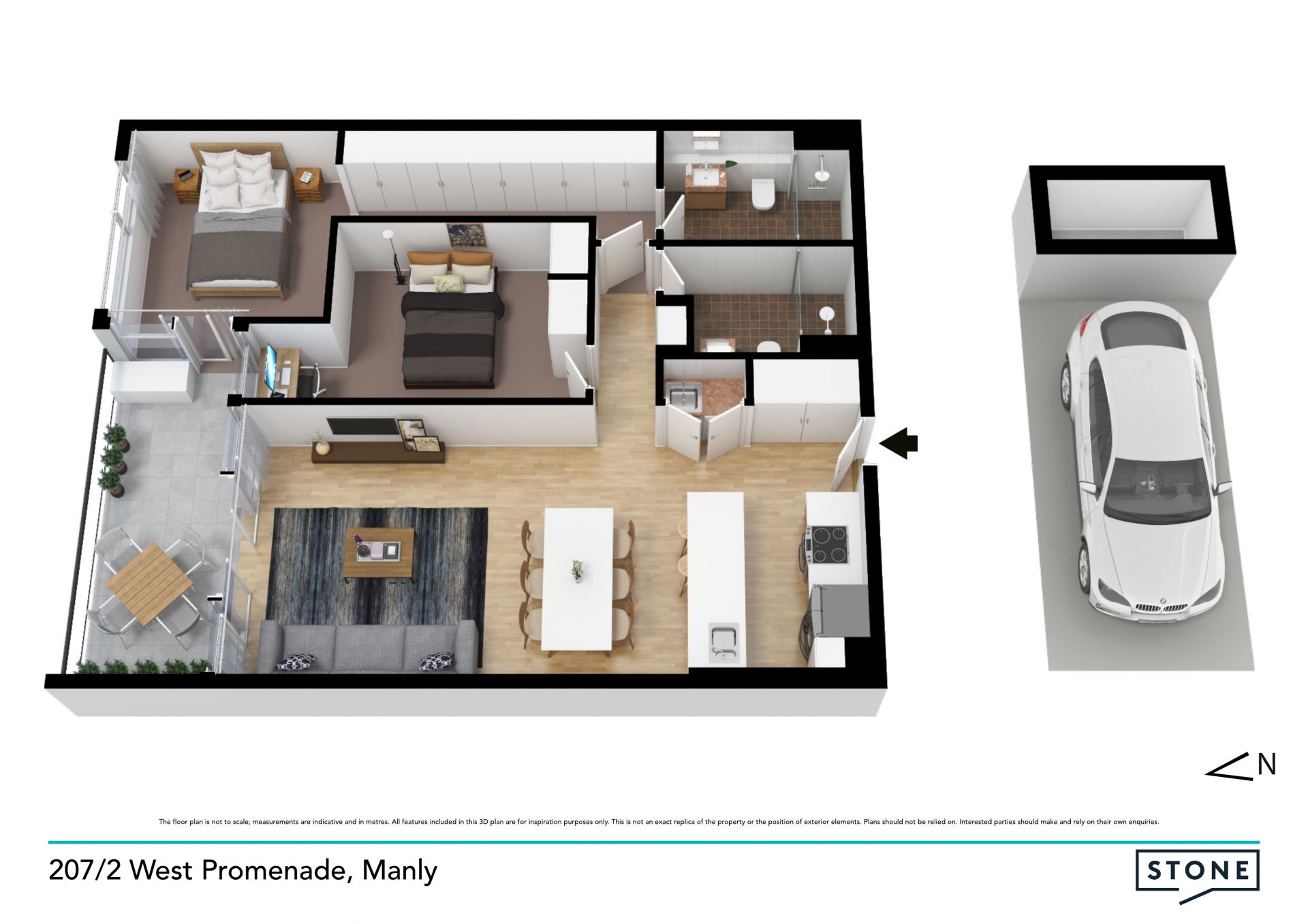 North facing ultra-chic executive retreat in the heart of Manly