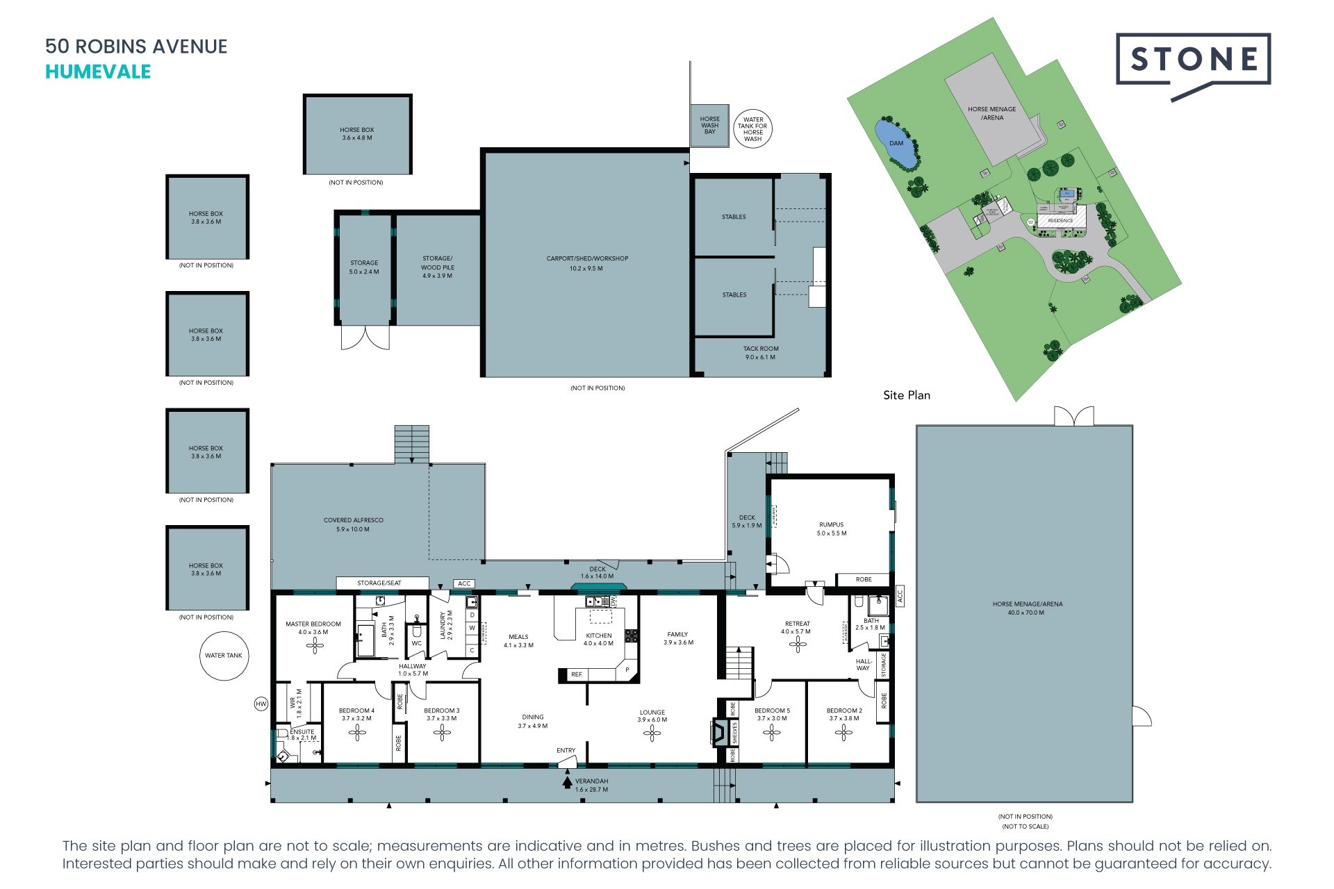 Charming horse property with the lot