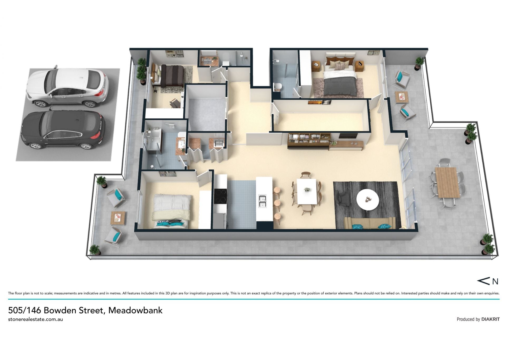 Penthouse living in a privileged waters edge location