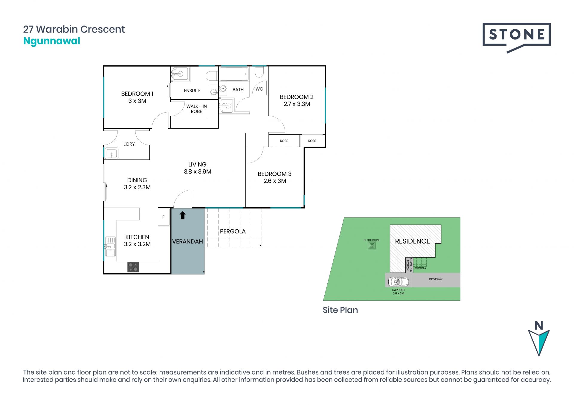 Single level three-bedroom home, ready to move in.