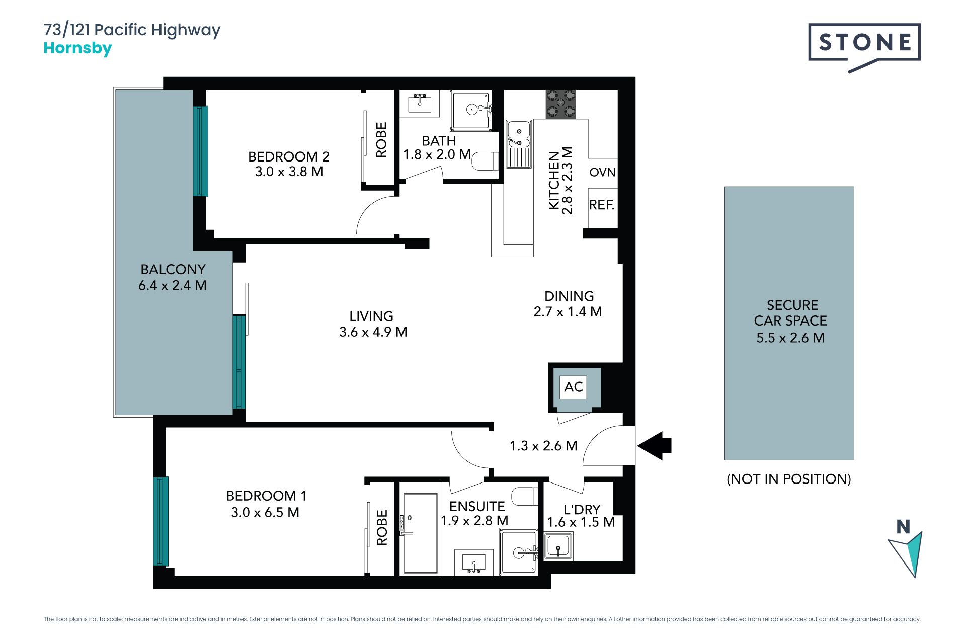 Stunning 2-bedroom 'Polaris' apartment