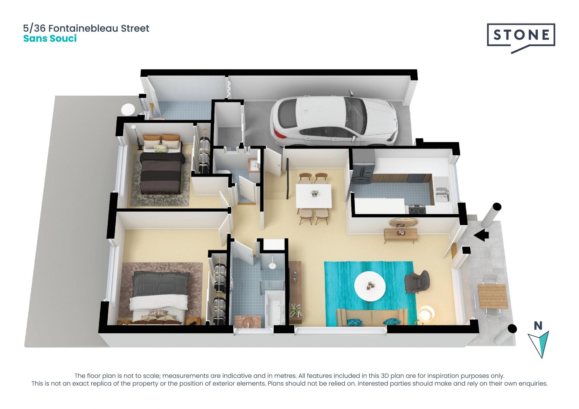 Freestanding villa in a bayside location