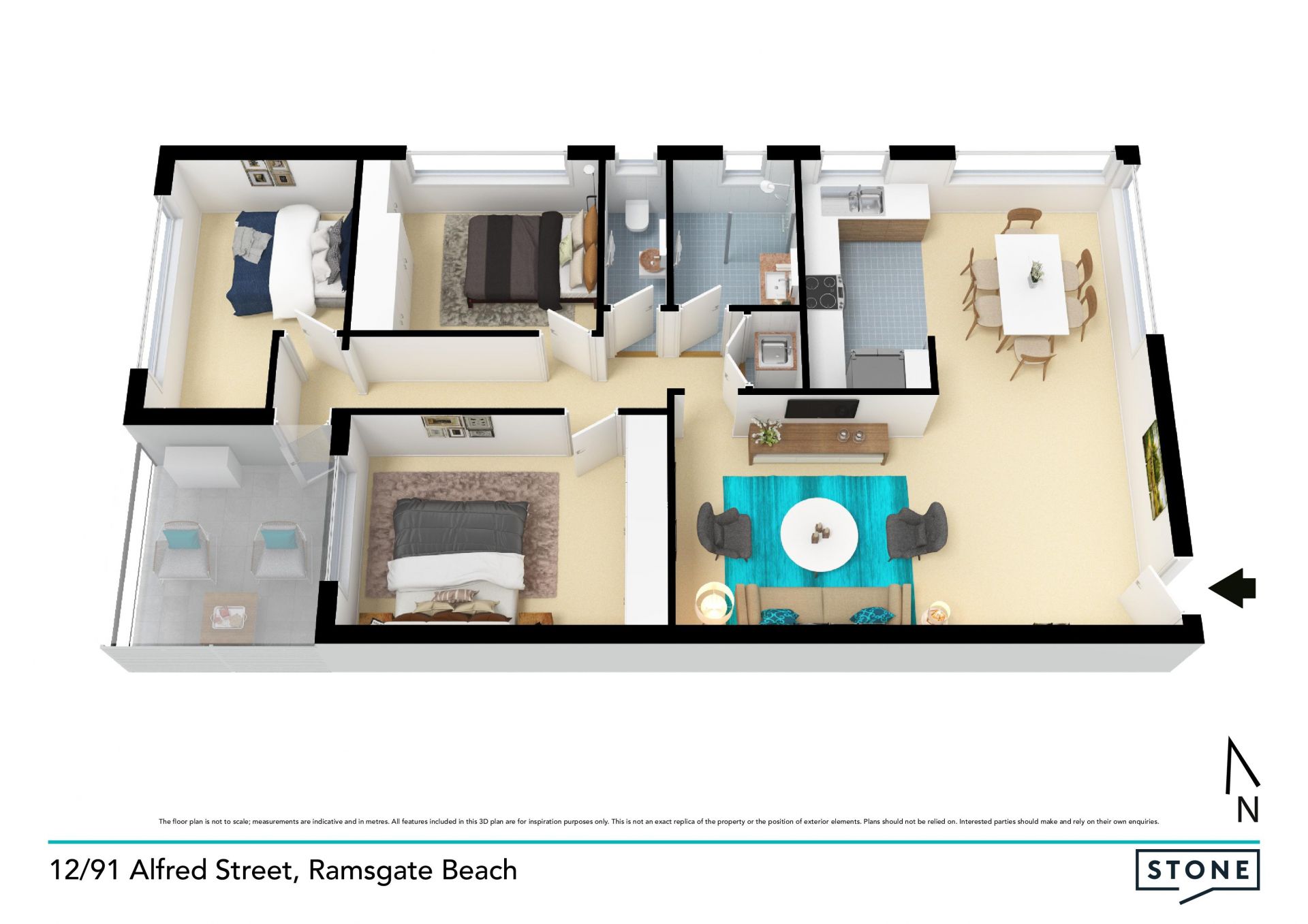 Freshly renovated - premium beachside location
